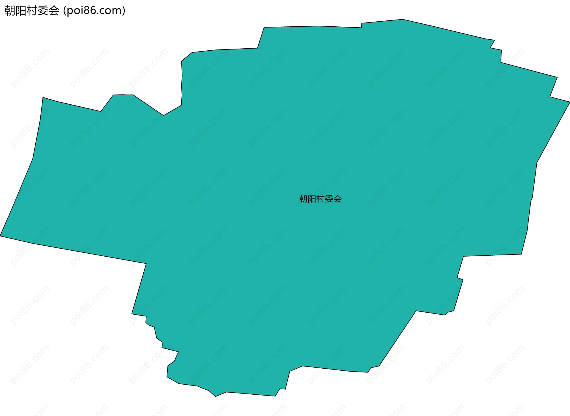 朝阳村委会边界地图