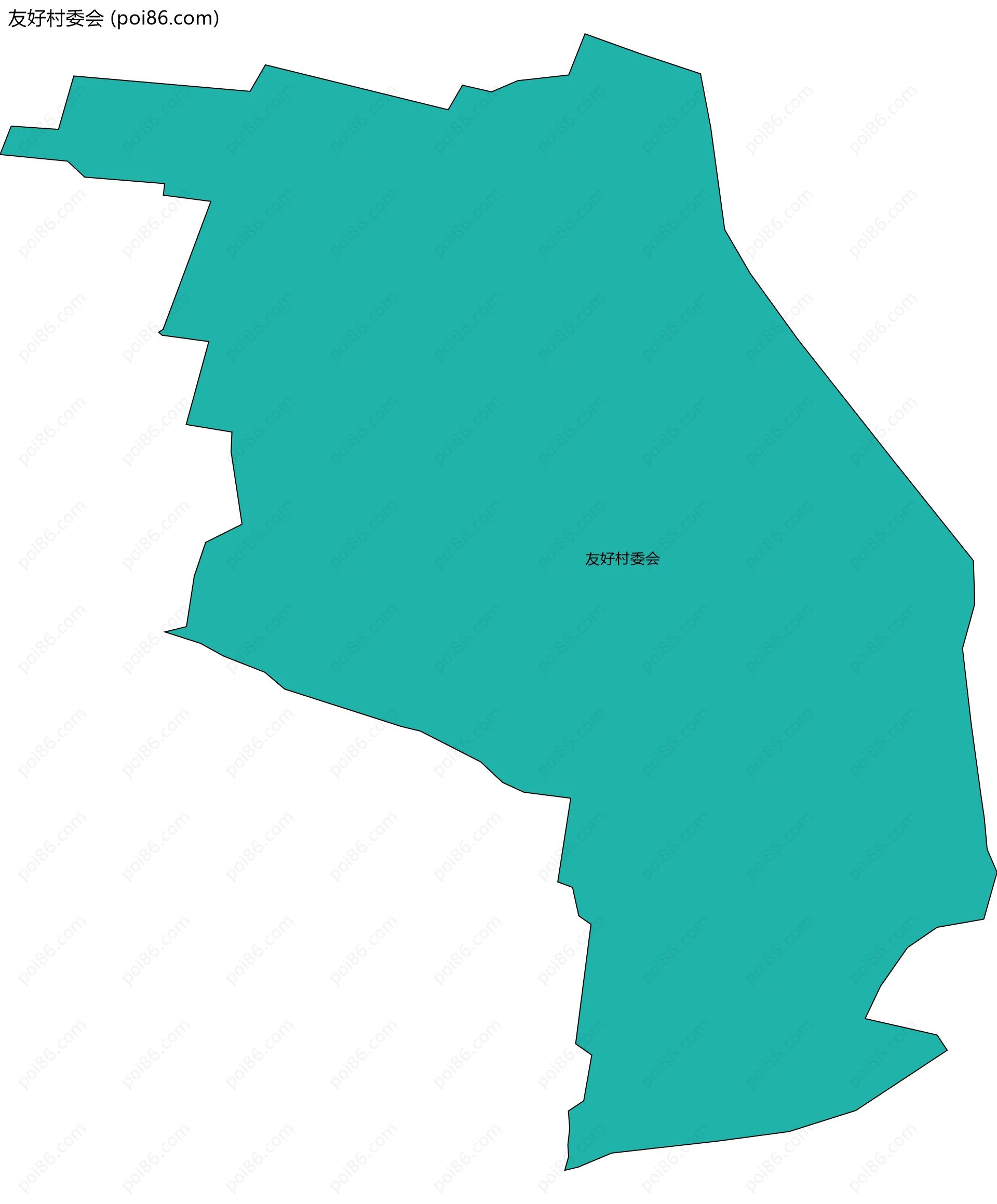 友好村委会边界地图