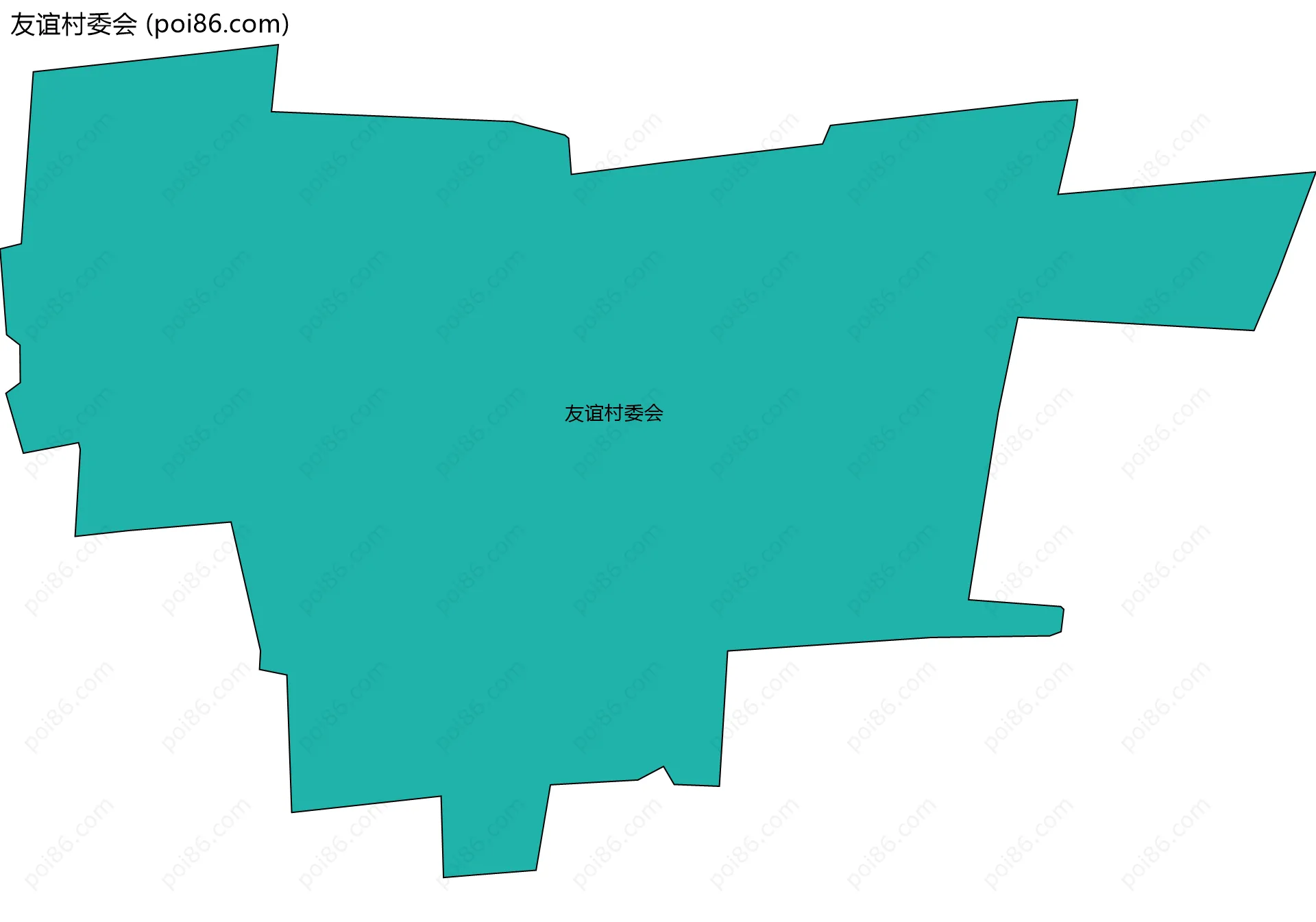 友谊村委会边界地图