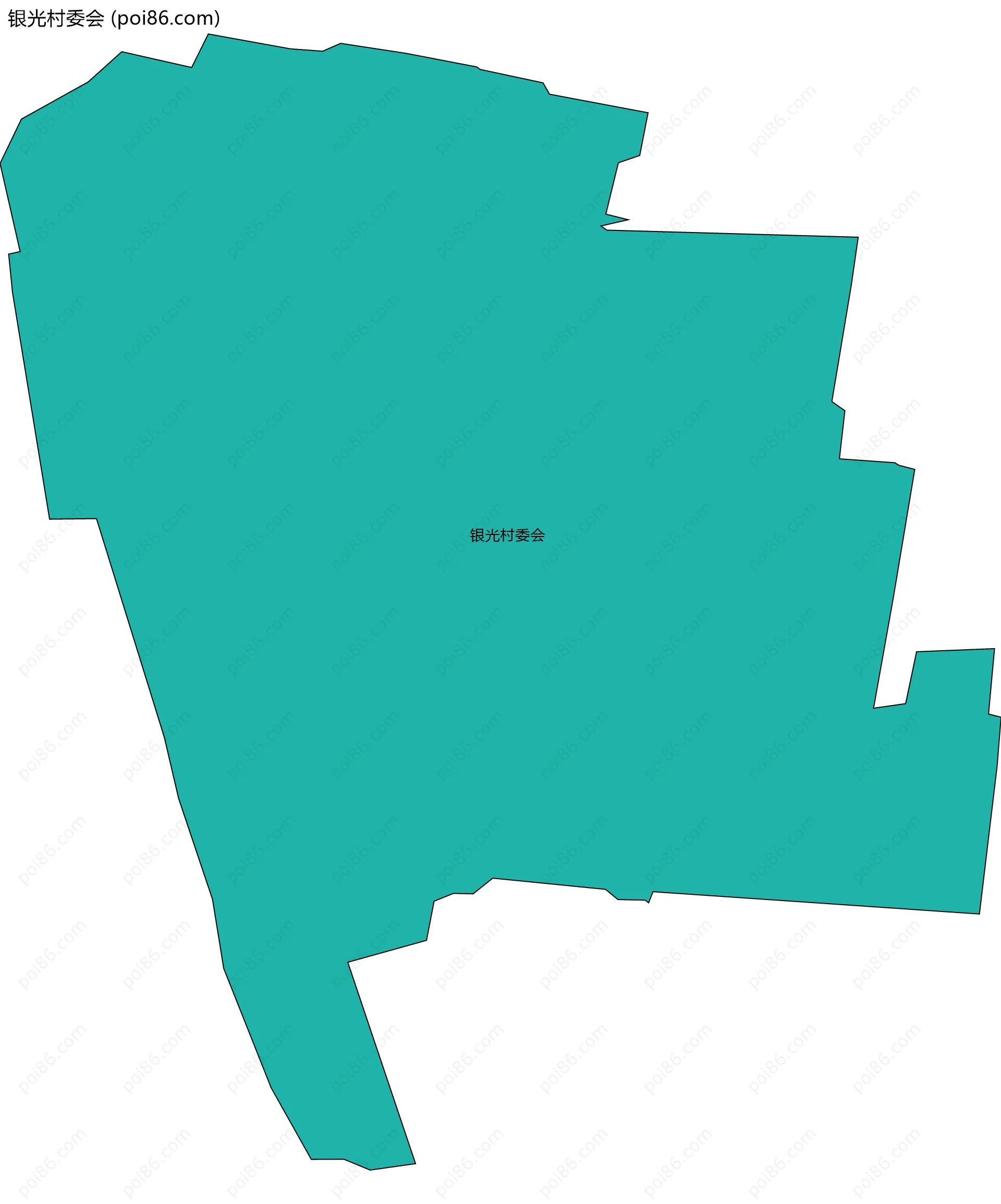 银光村委会边界地图