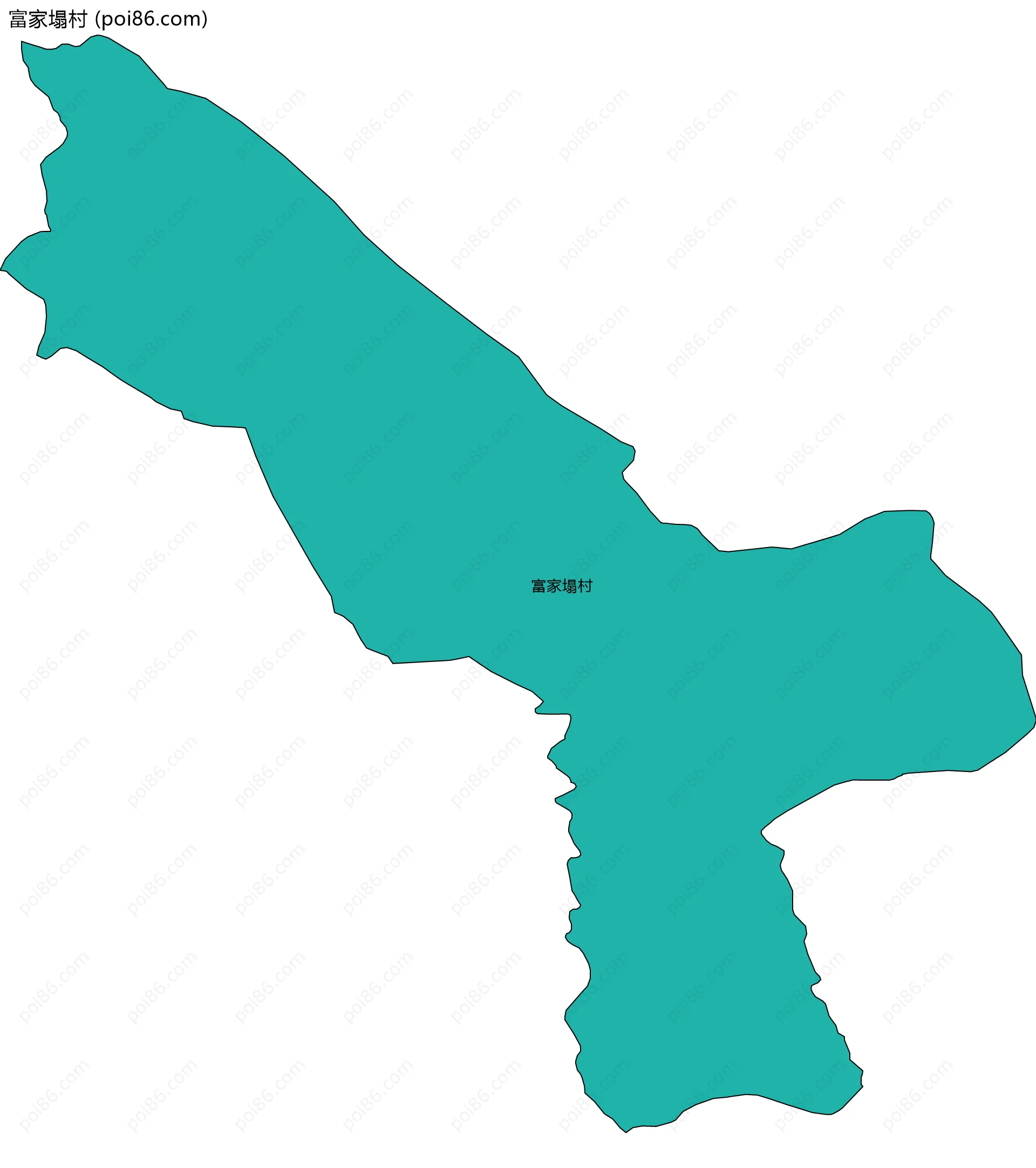 富家塌村边界地图