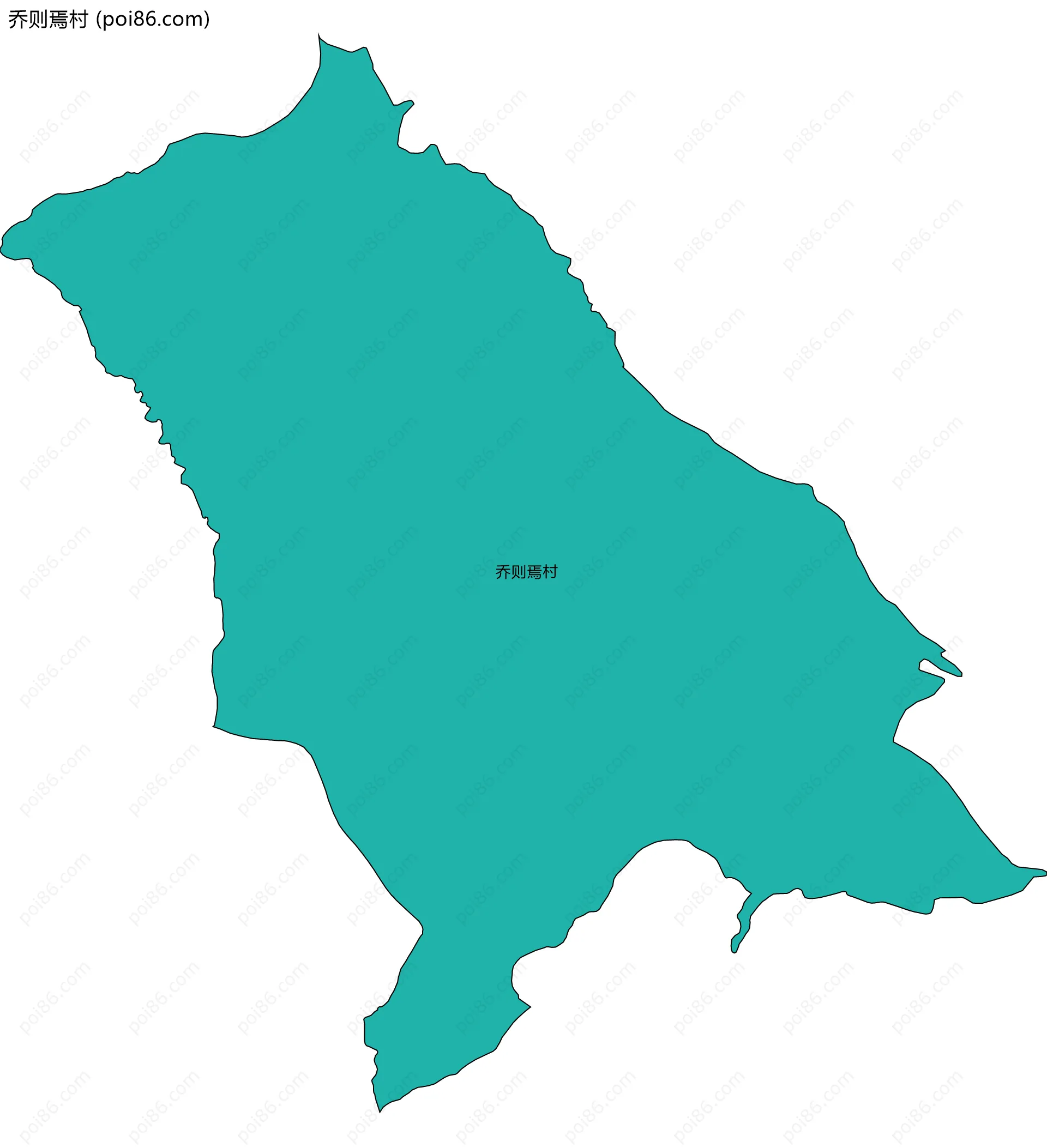 乔则焉村边界地图