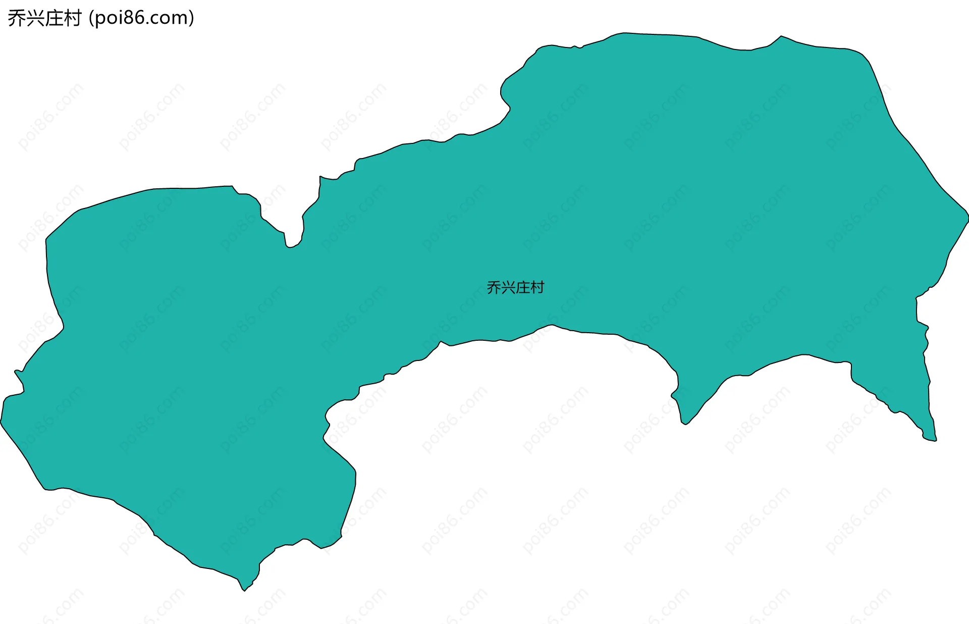 乔兴庄村边界地图