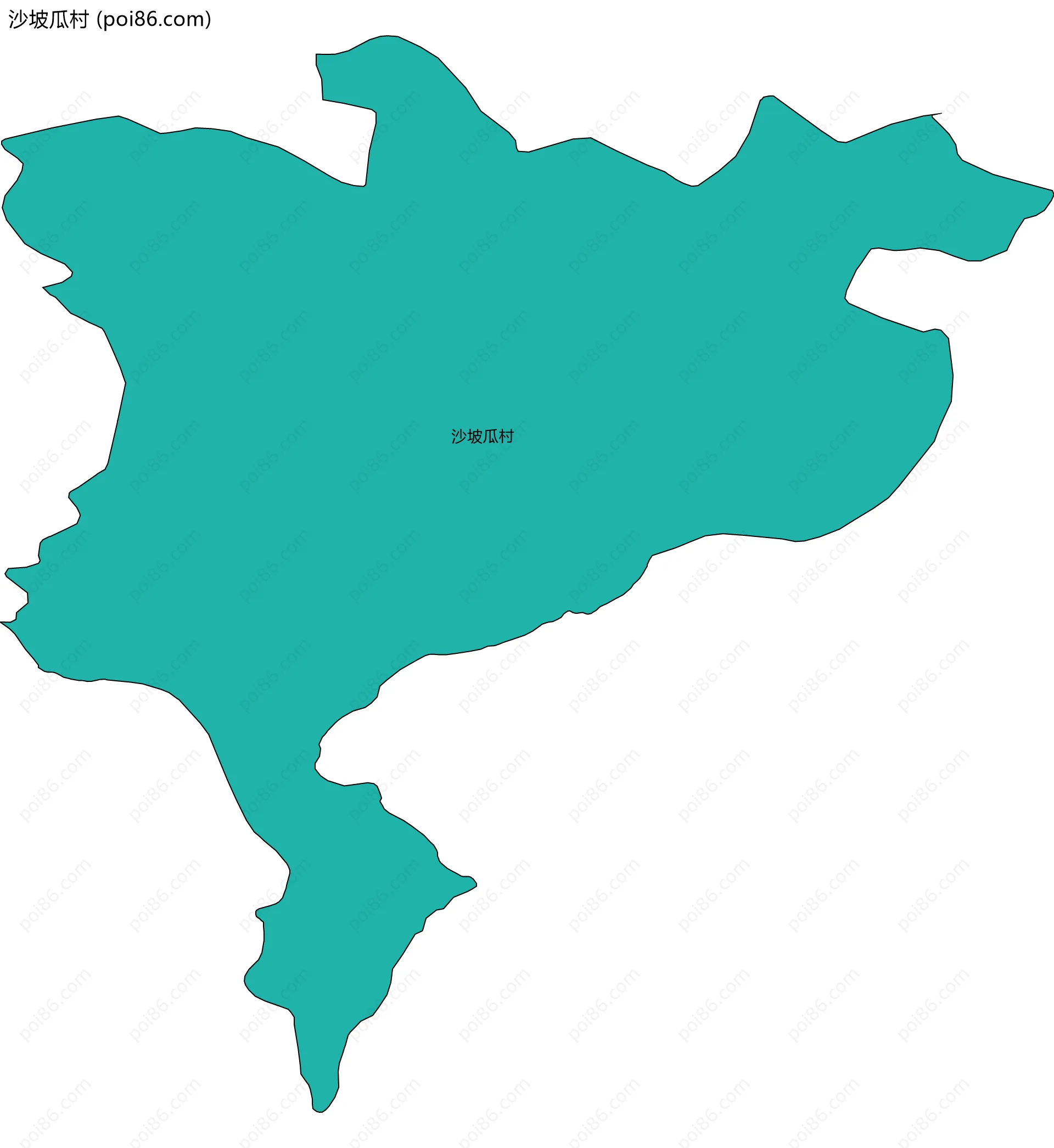沙坡瓜村边界地图