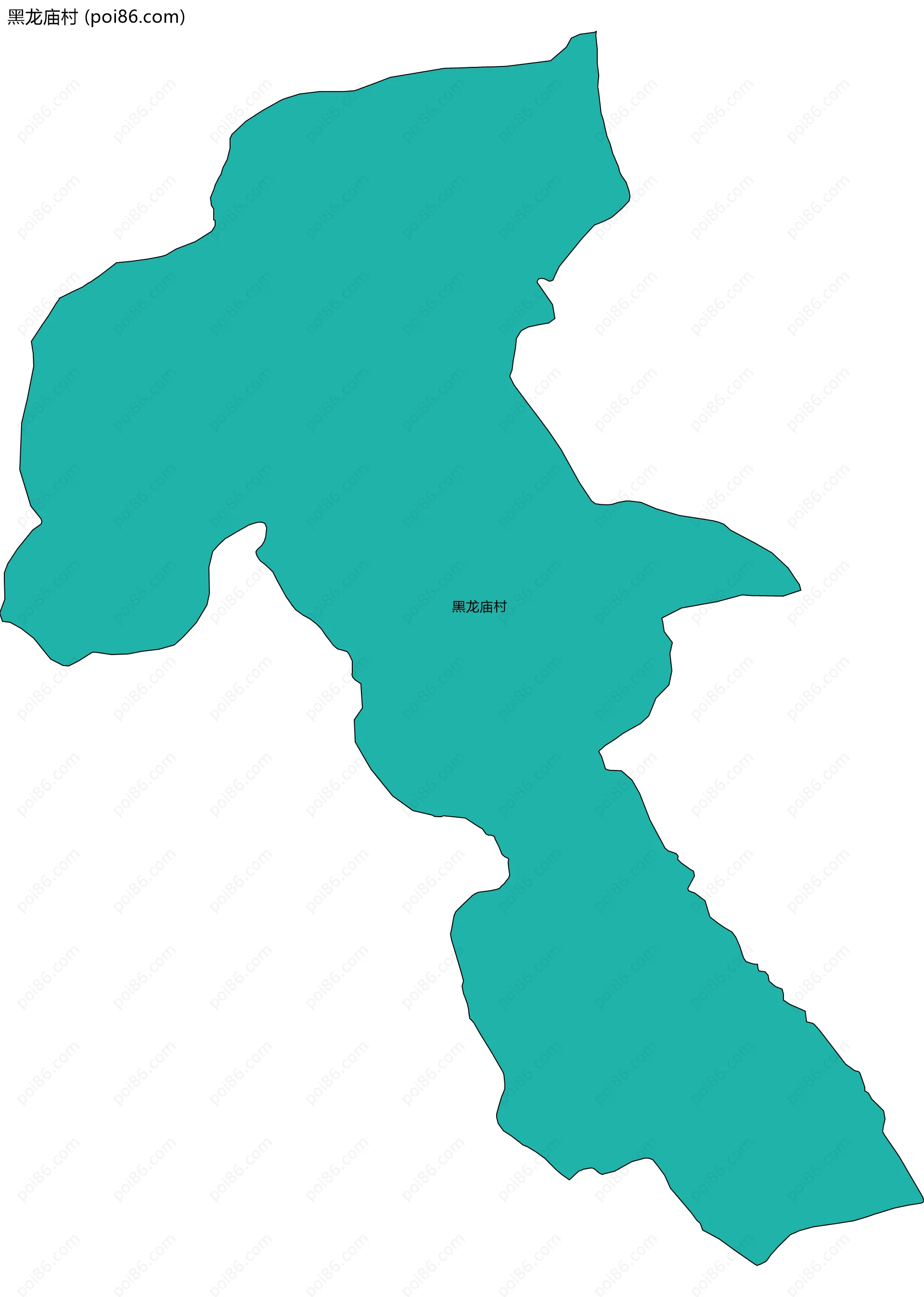 黑龙庙村边界地图