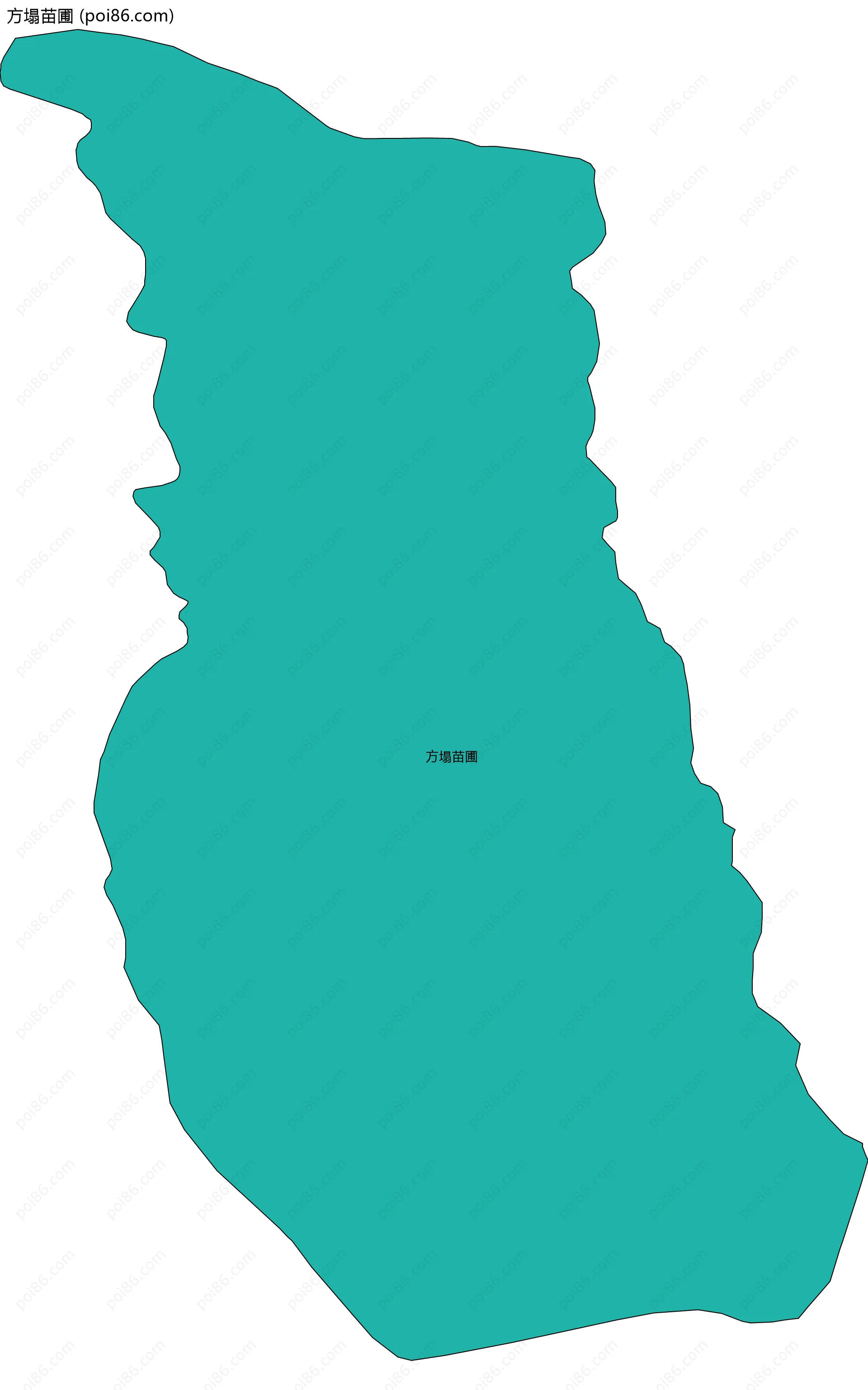 方塌苗圃边界地图