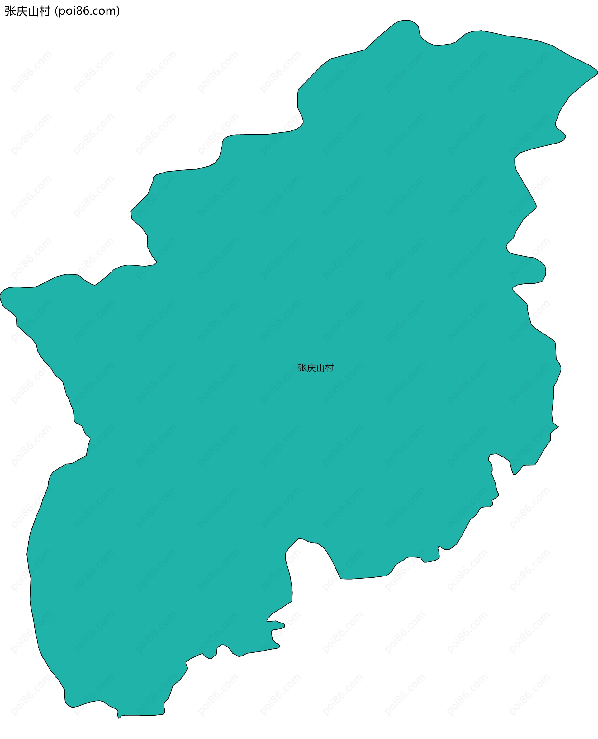 张庆山村边界地图