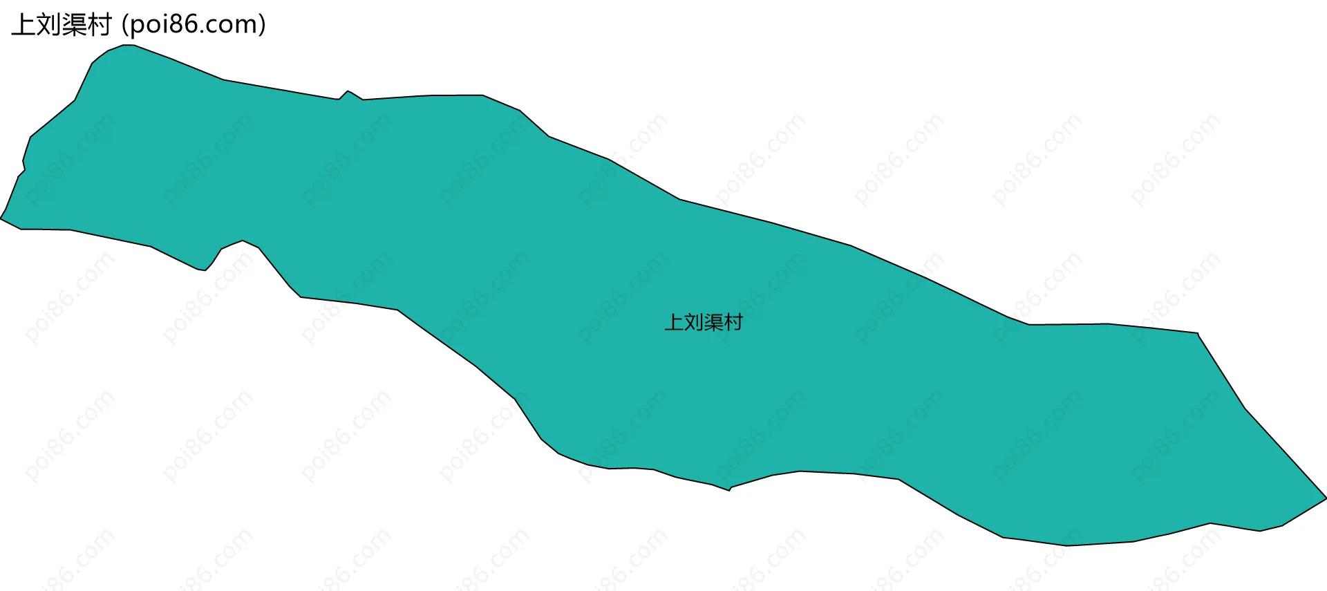上刘渠村边界地图
