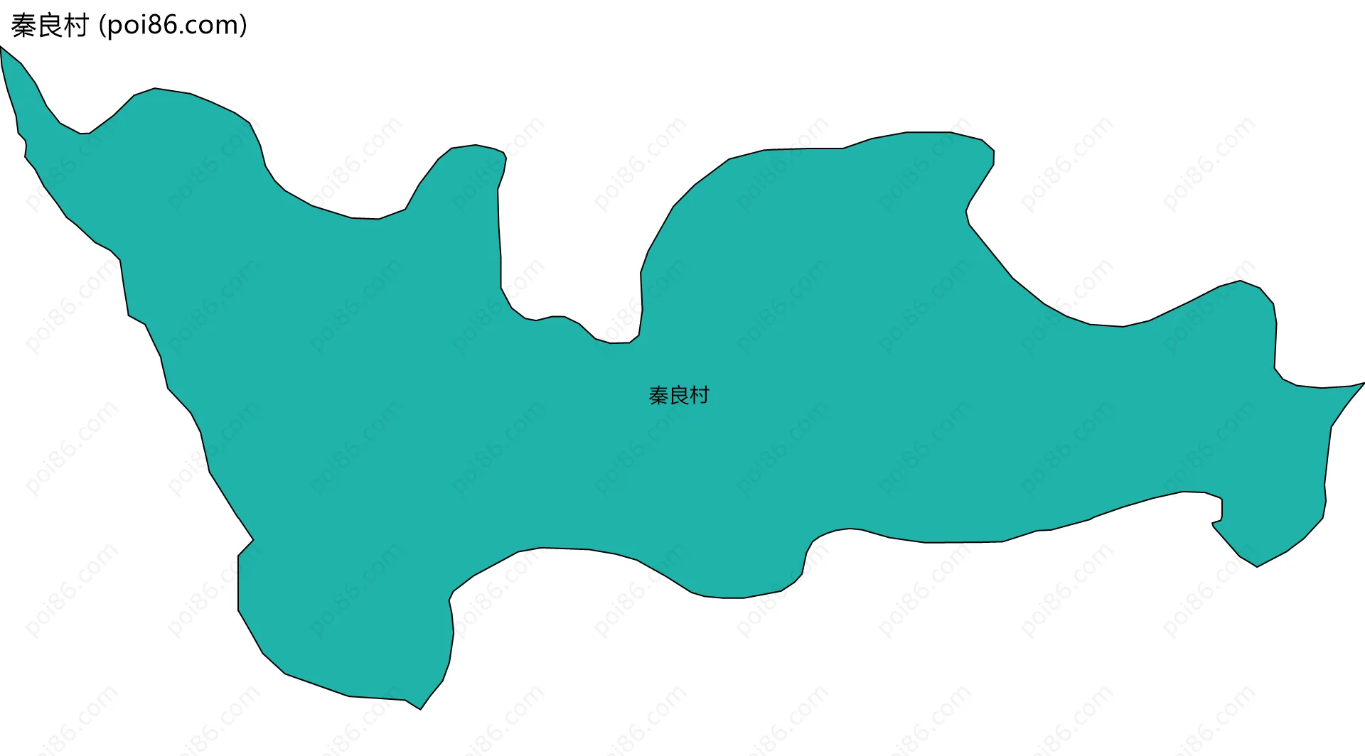 秦良村边界地图