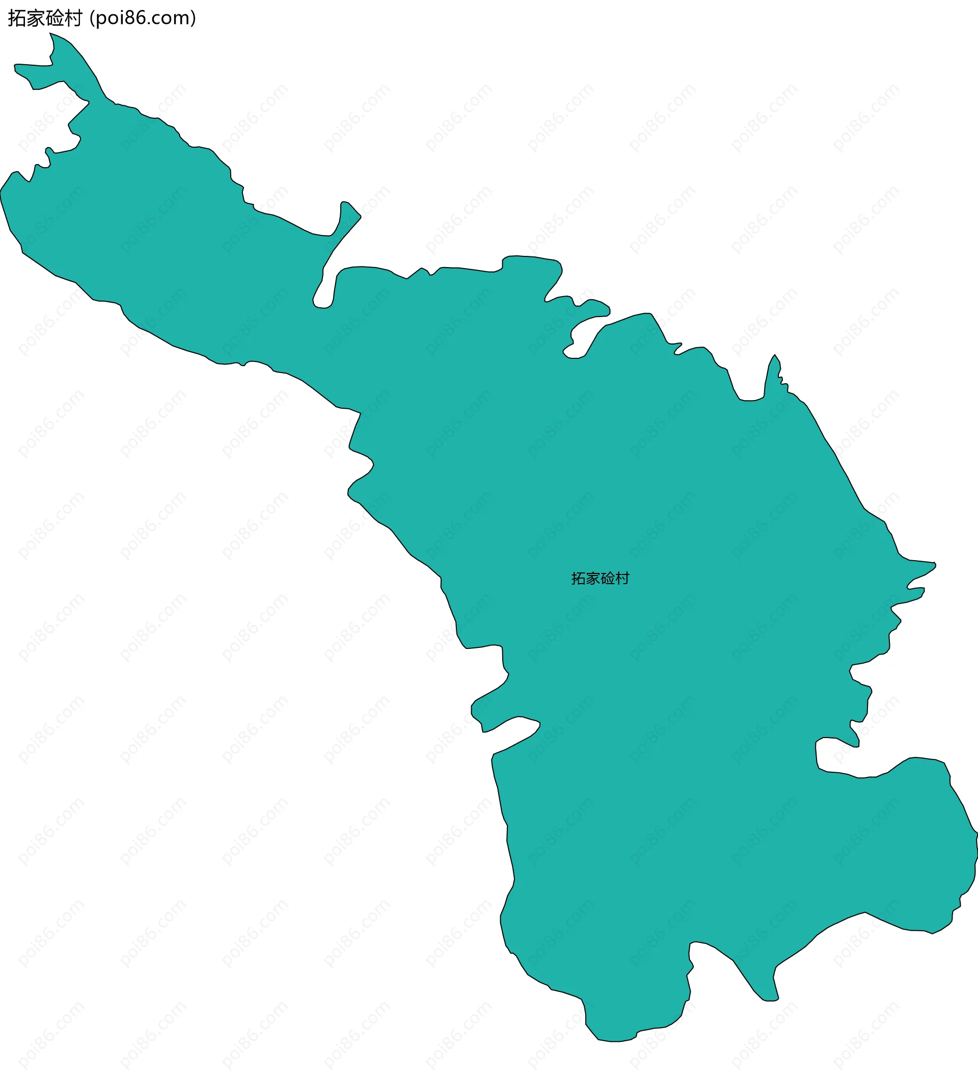 拓家硷村边界地图