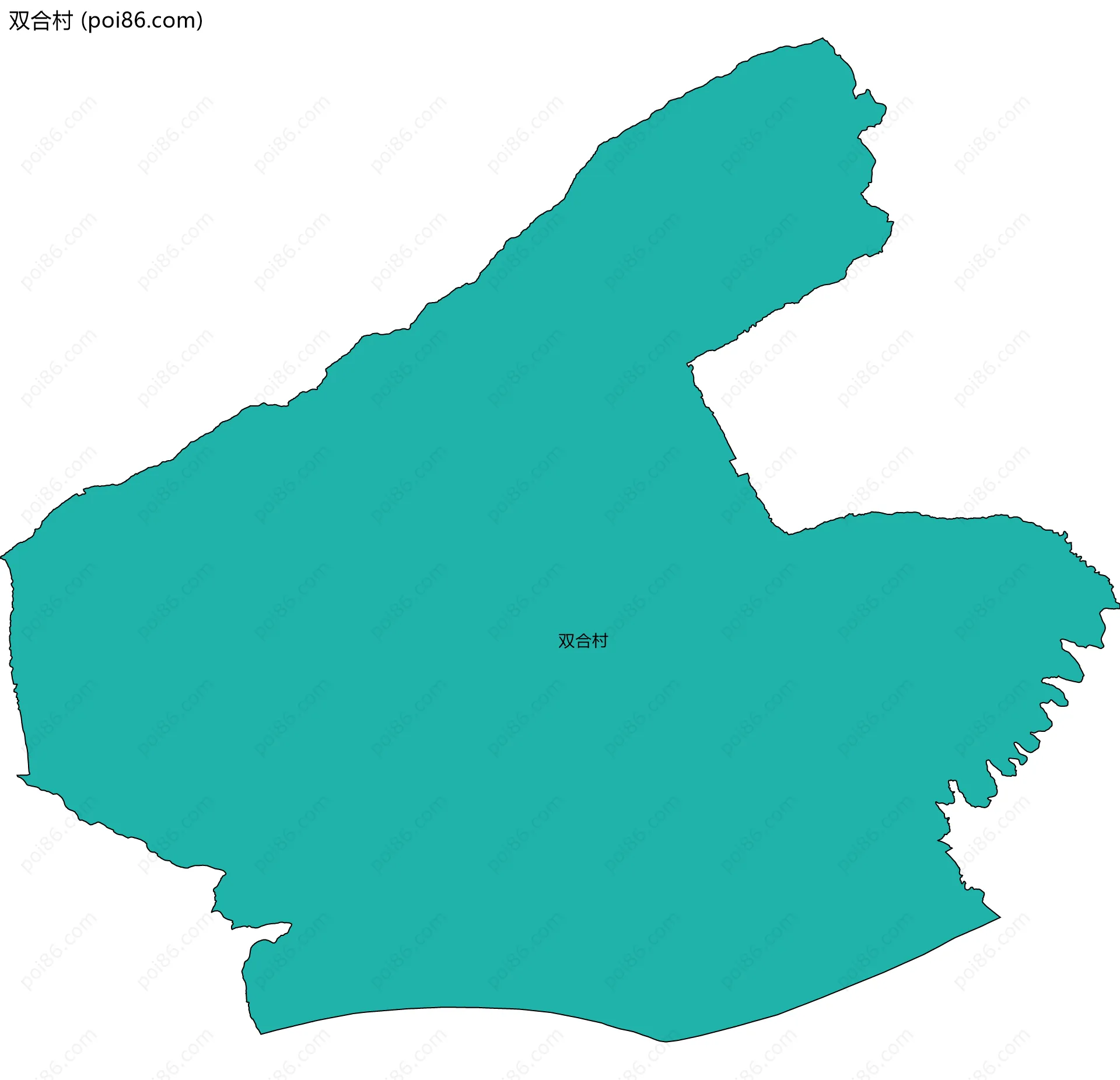 双合村边界地图