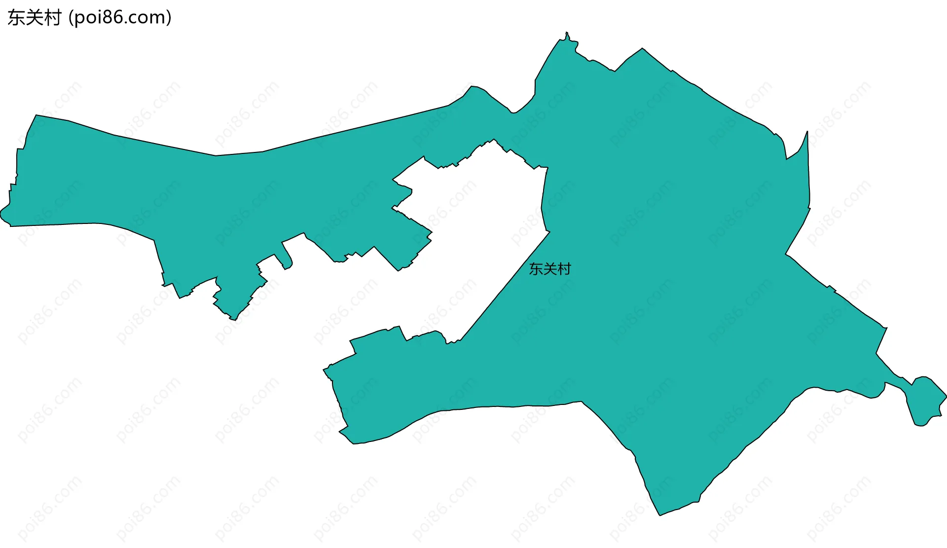 东关村边界地图