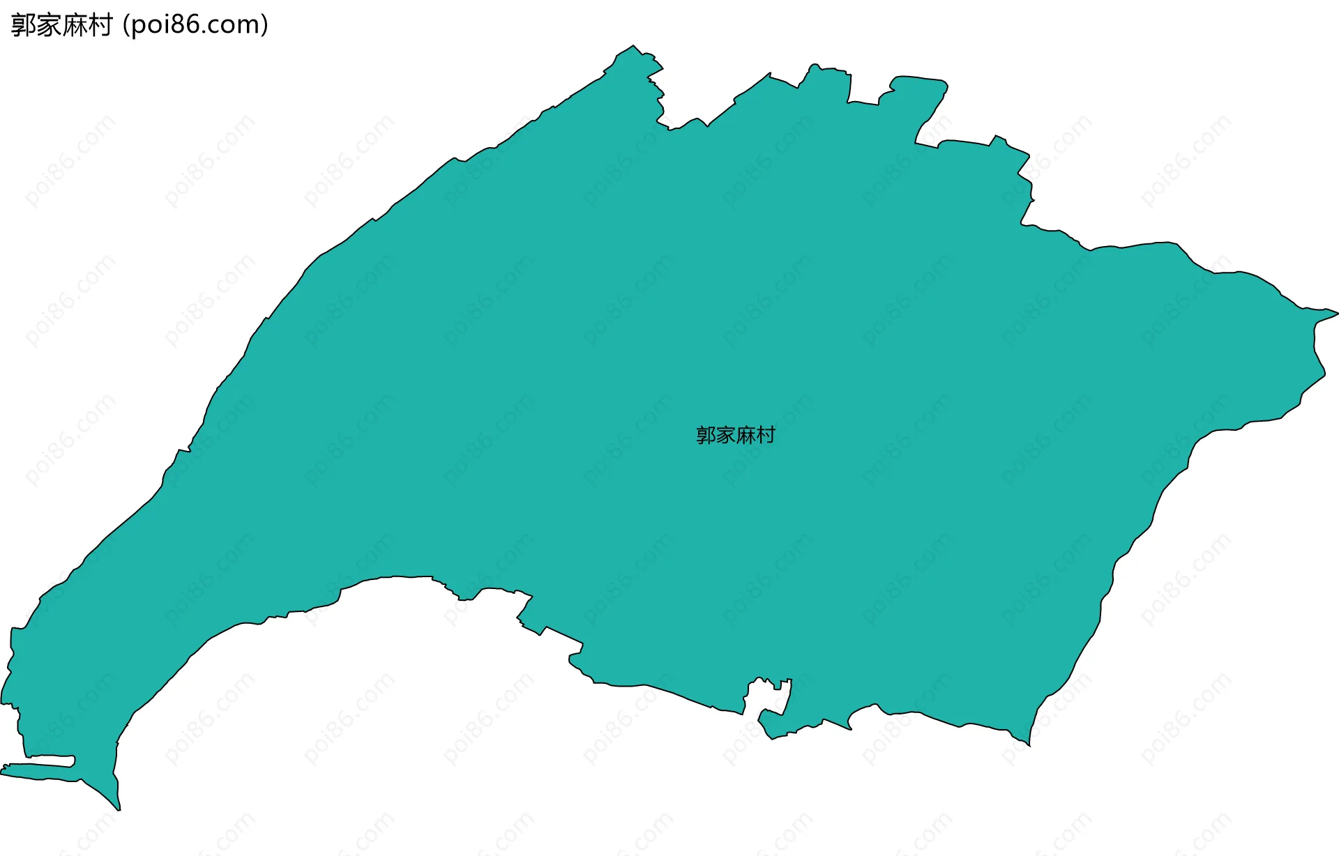 郭家麻村边界地图