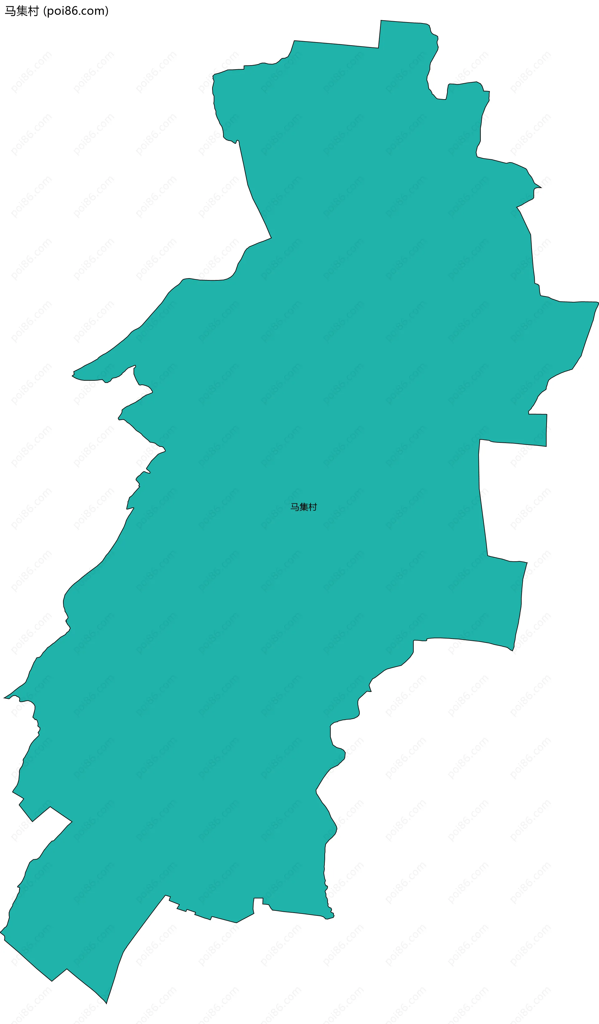 马集村边界地图