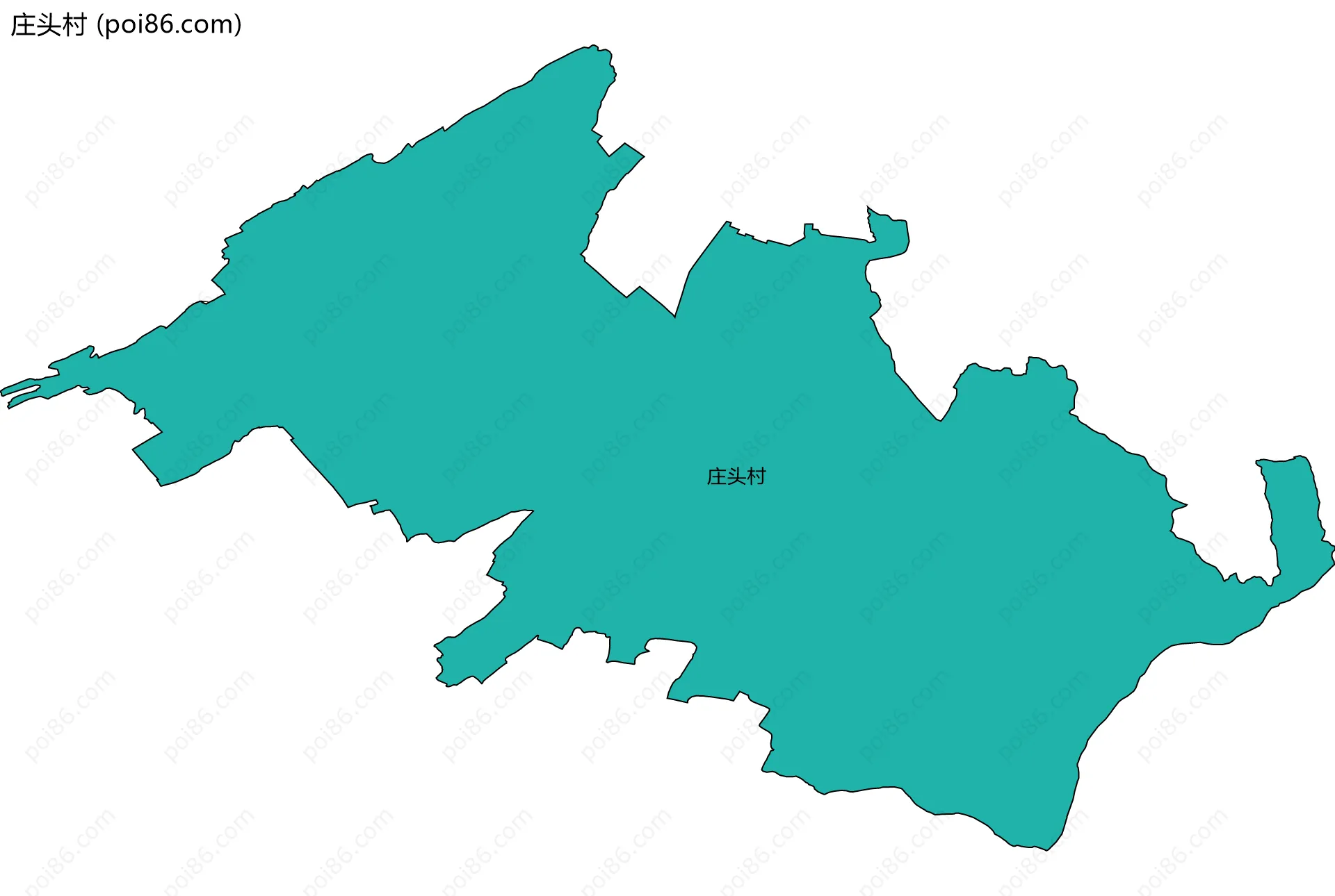 庄头村边界地图