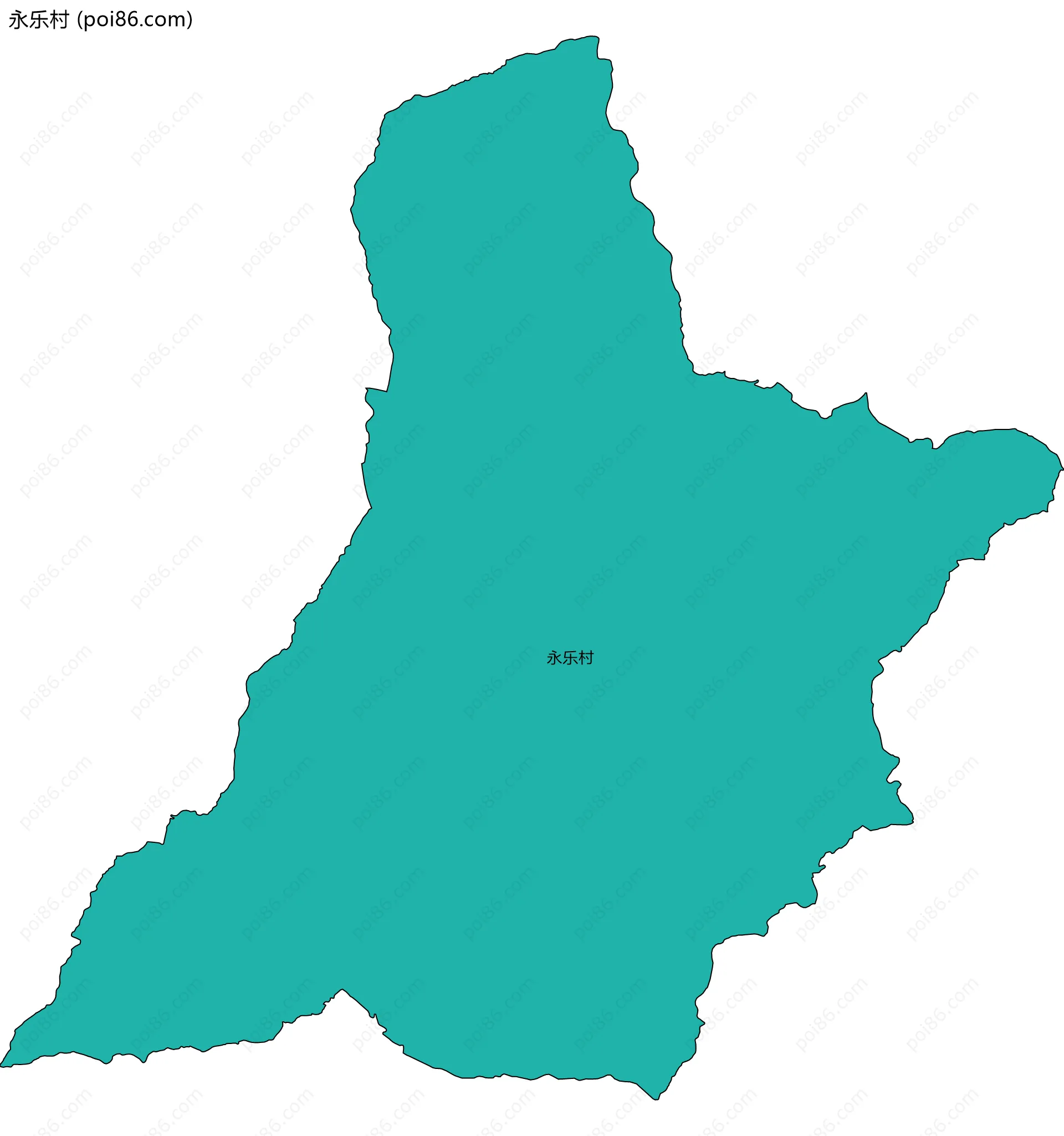 永乐村边界地图