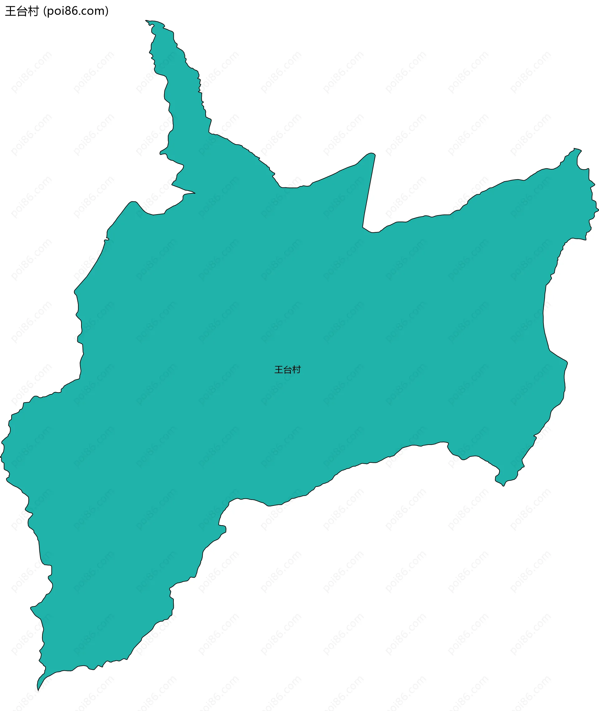 王台村边界地图