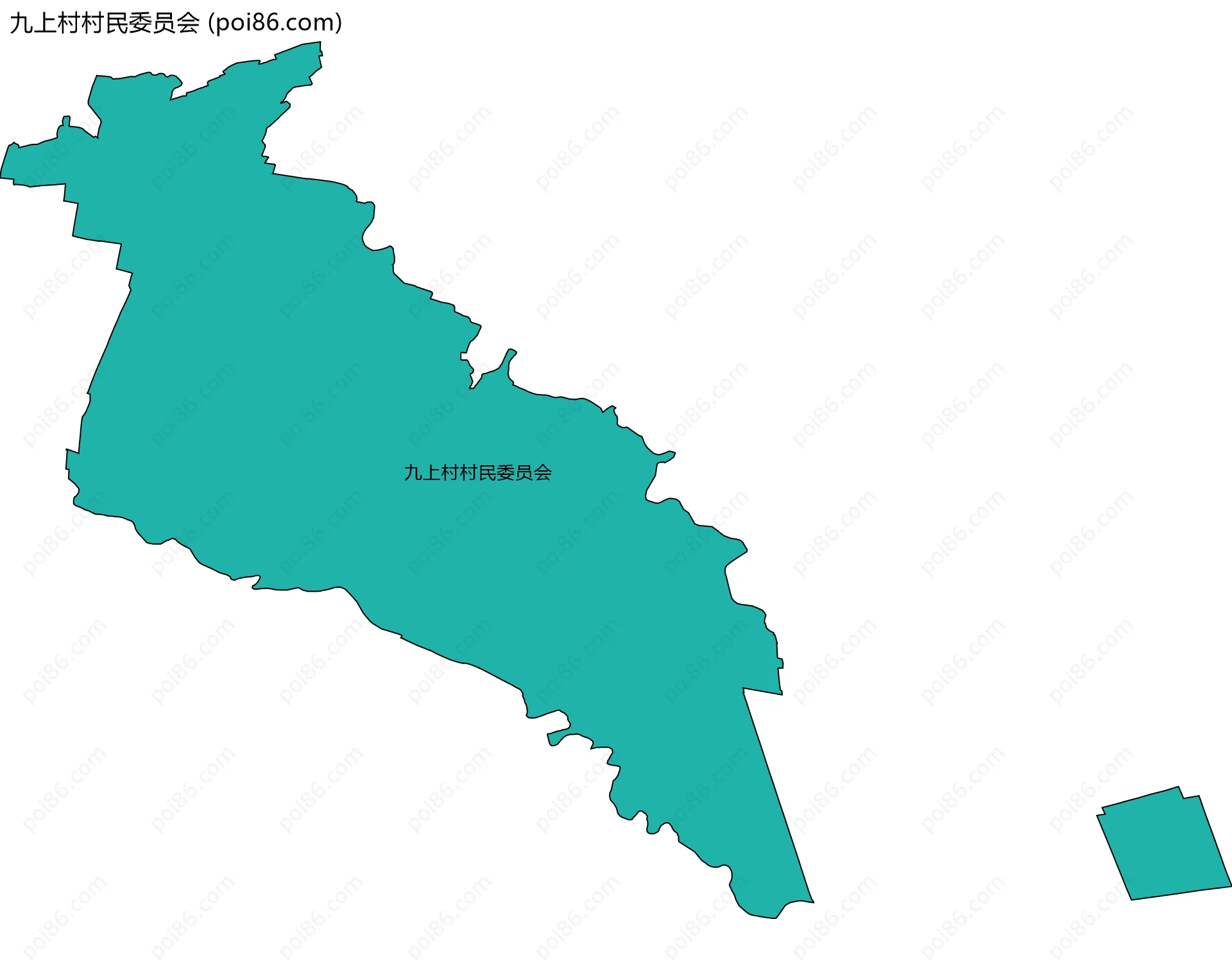 九上村村民委员会边界地图