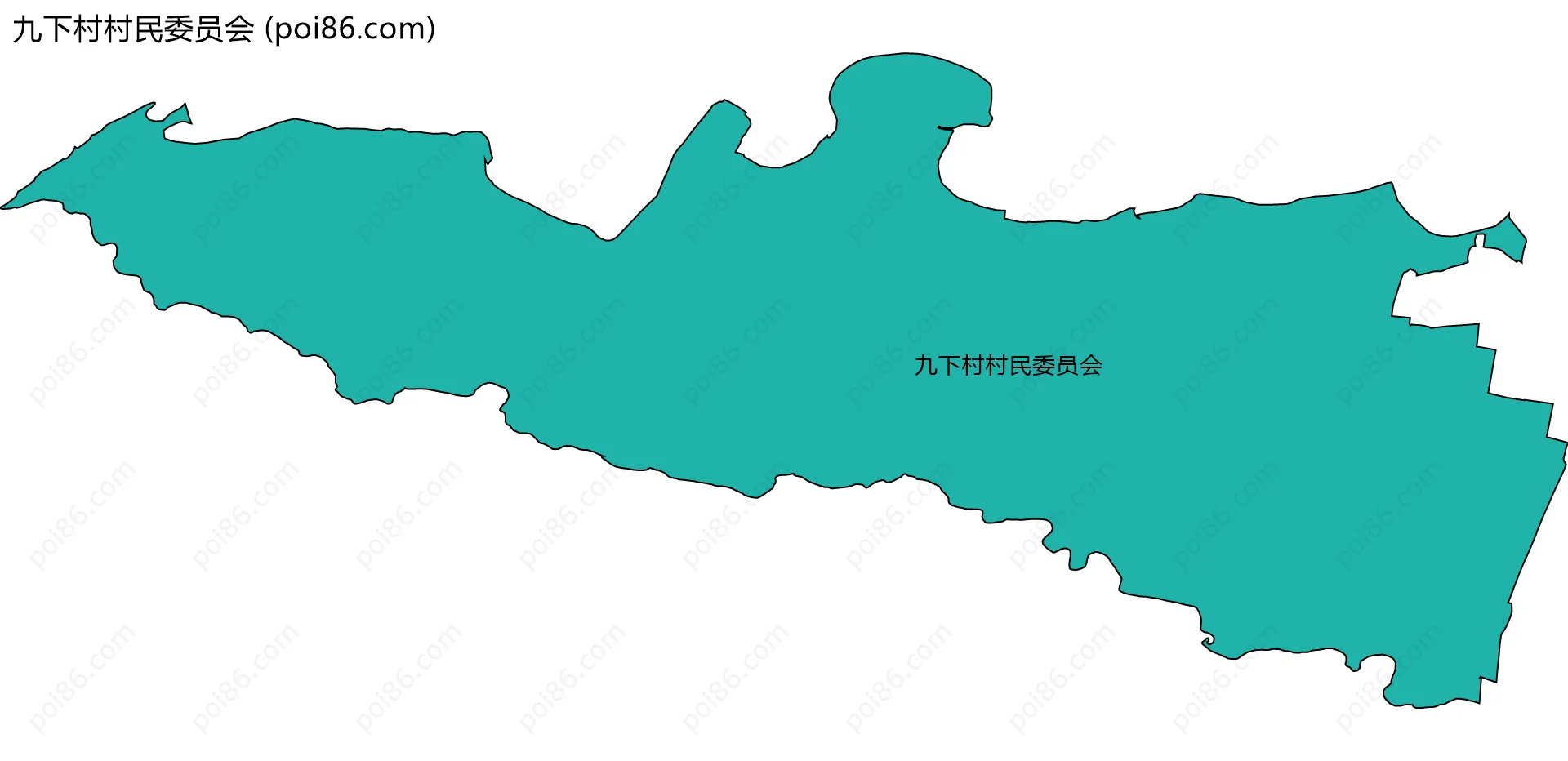 九下村村民委员会边界地图