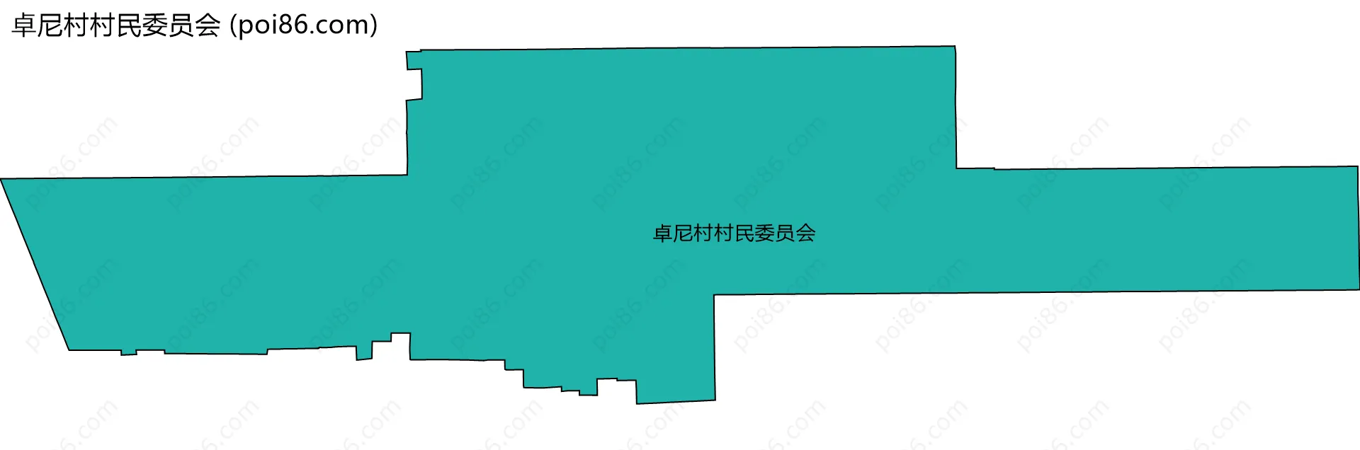 卓尼村村民委员会边界地图