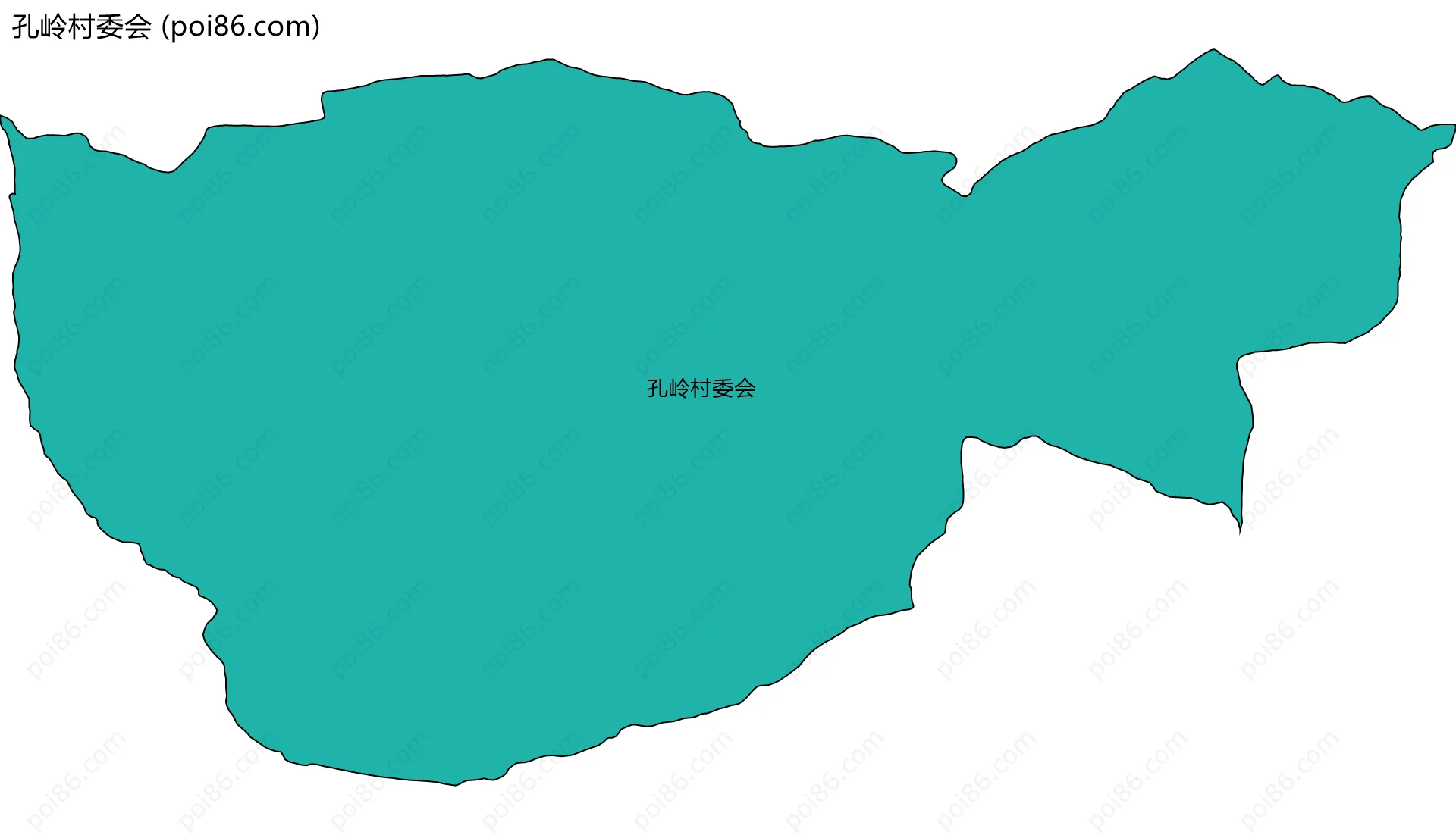 孔岭村委会边界地图