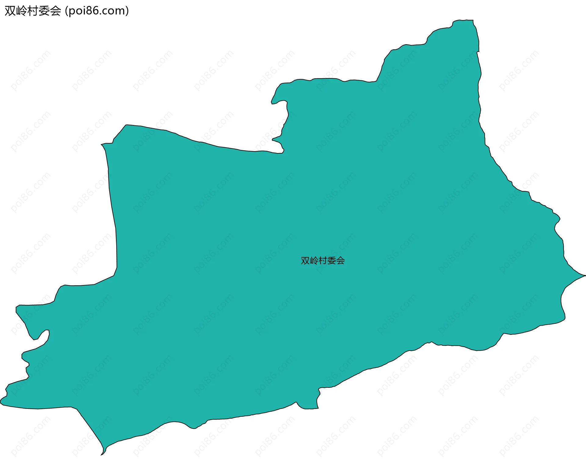 双岭村委会边界地图