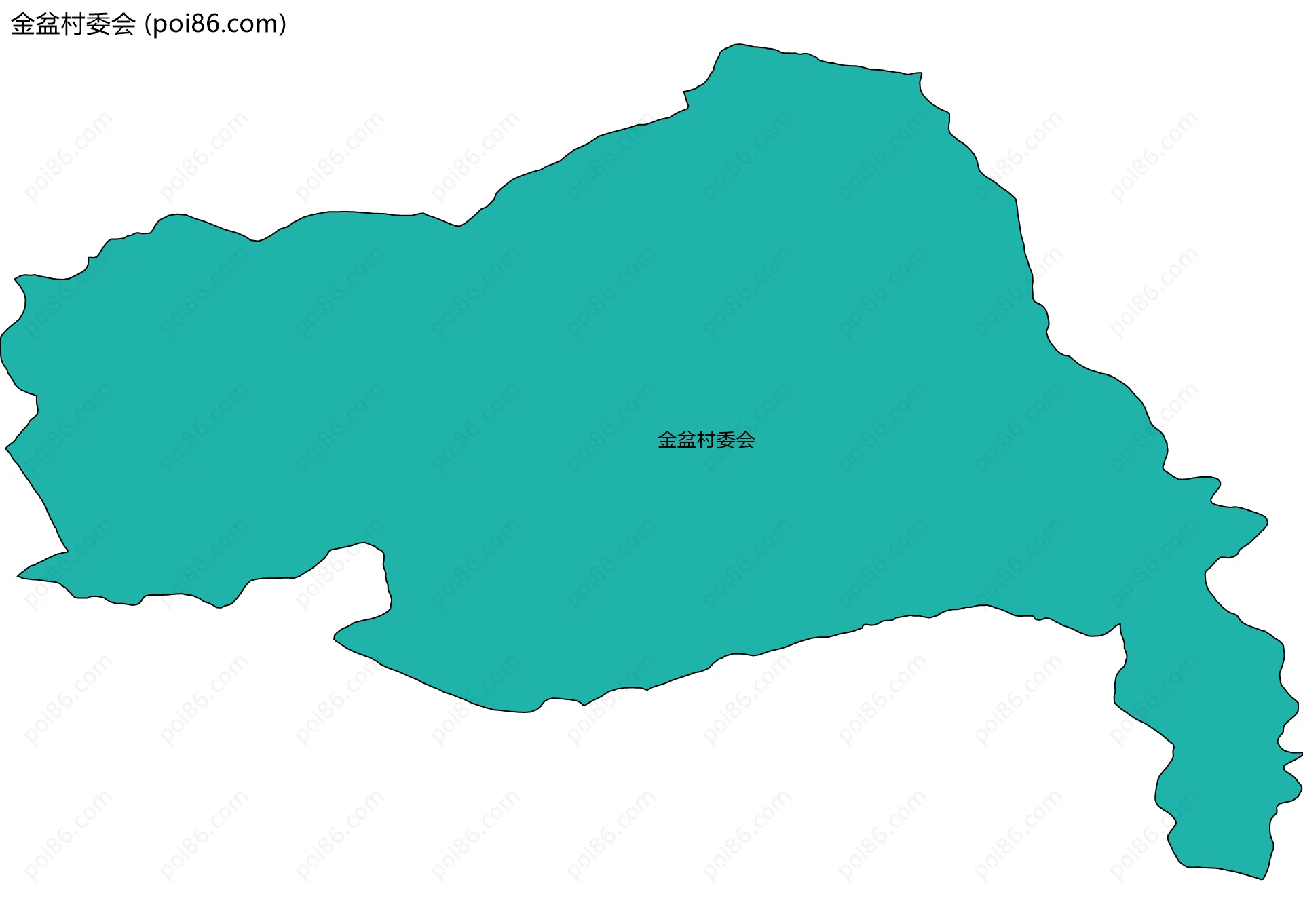 金盆村委会边界地图