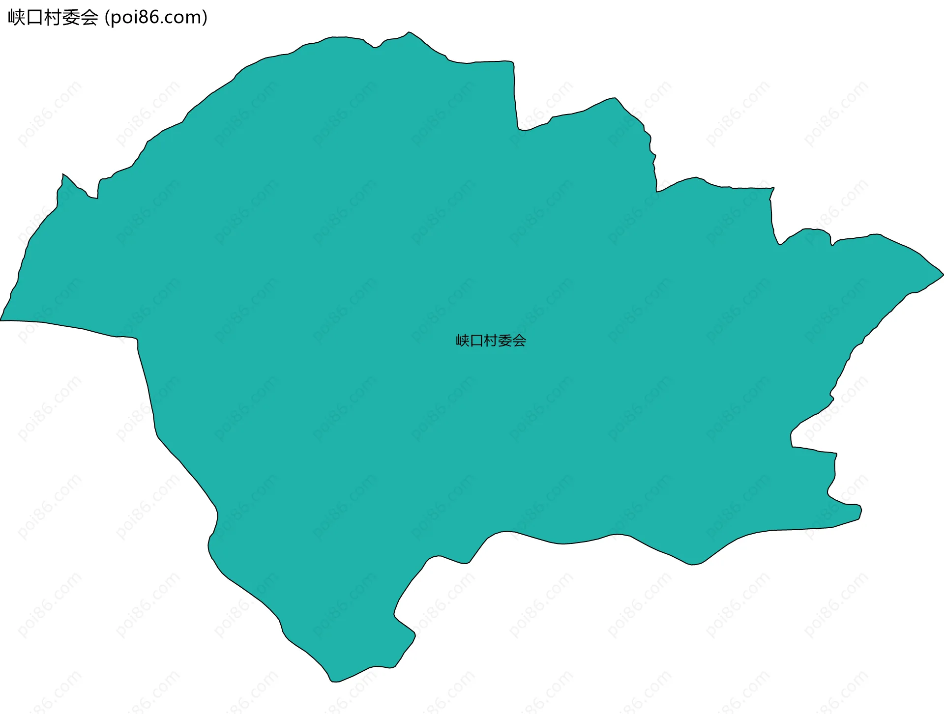 峡口村委会边界地图