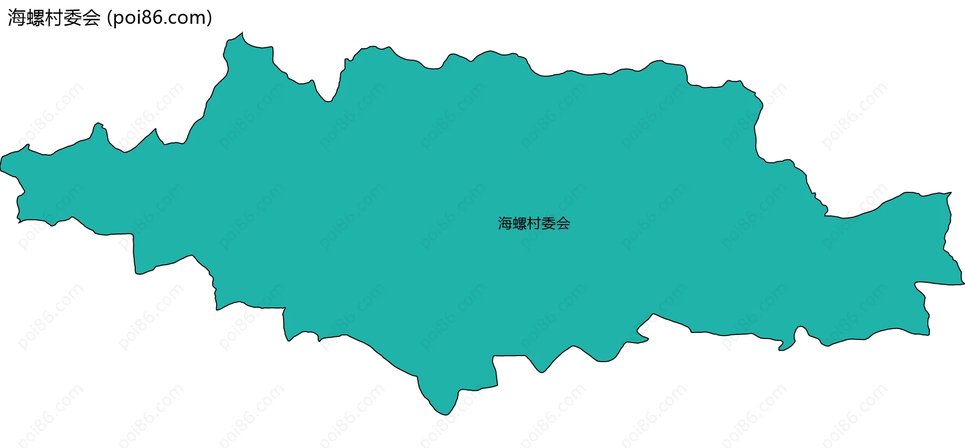 海螺村委会边界地图