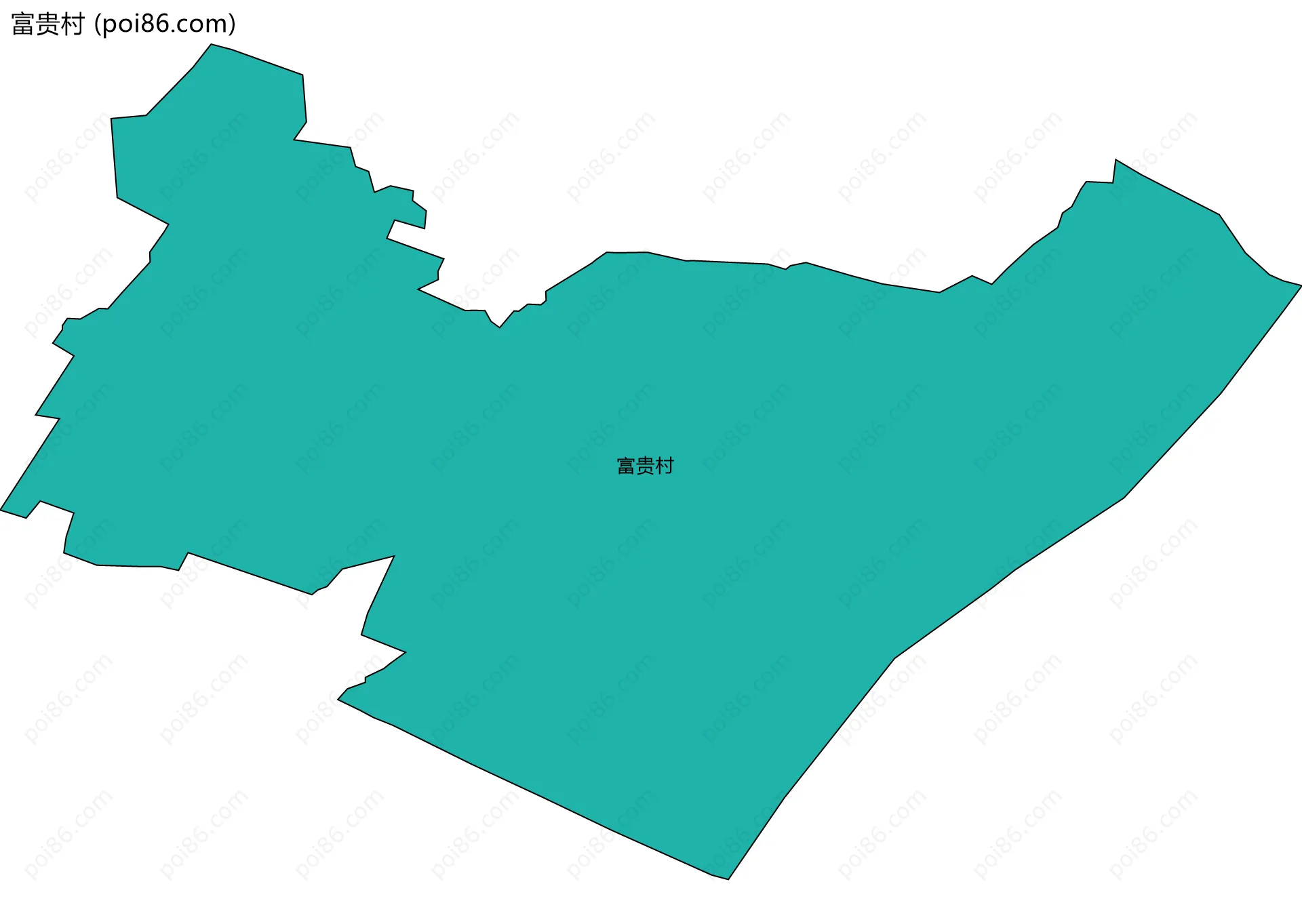富贵村边界地图