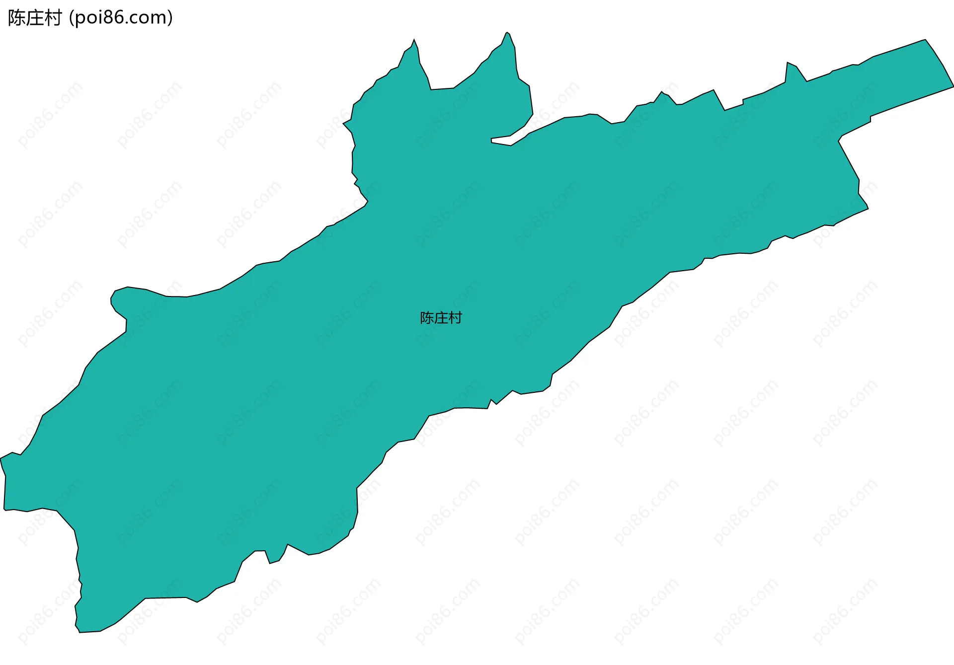 陈庄村边界地图
