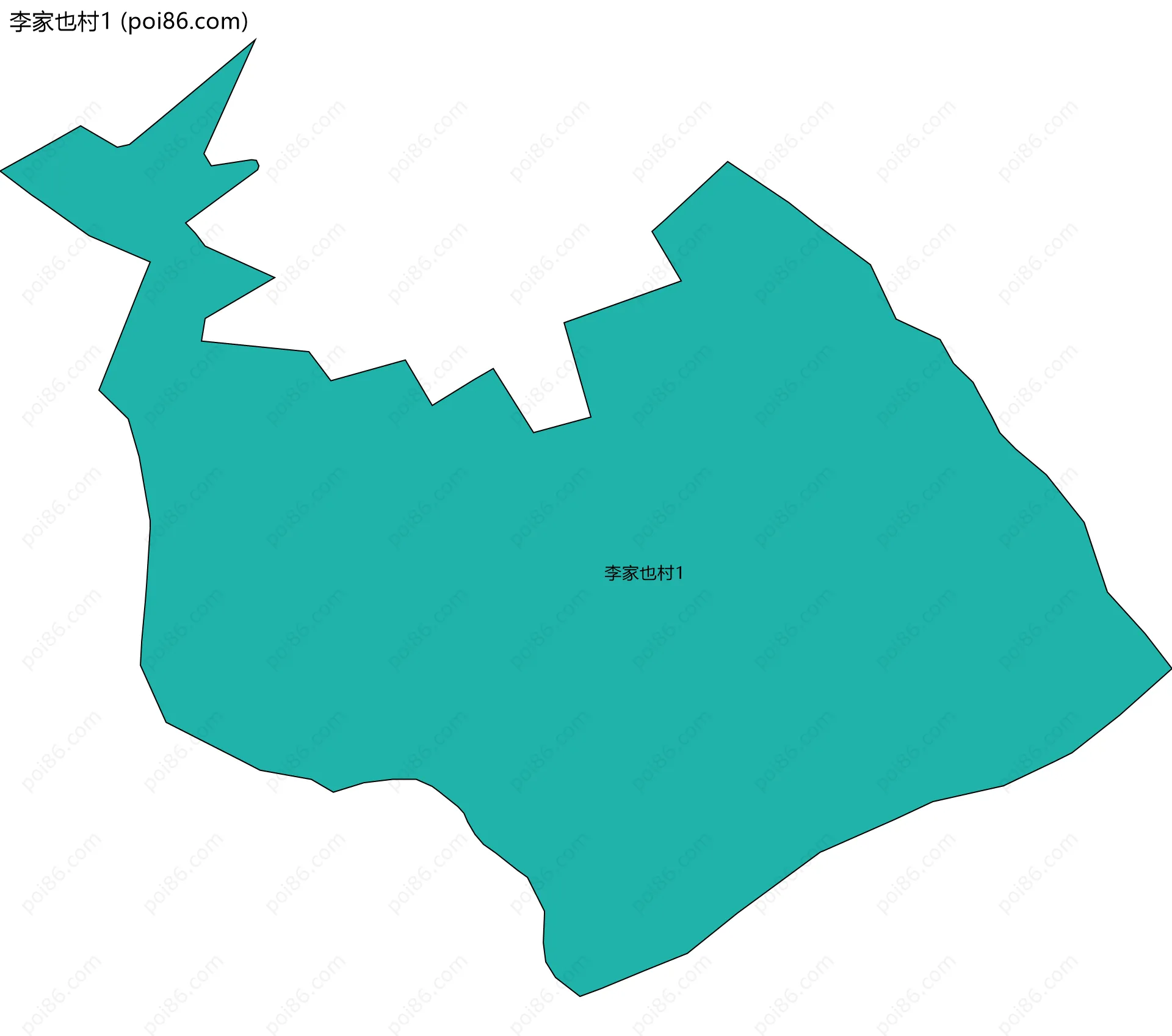 李家也村1边界地图