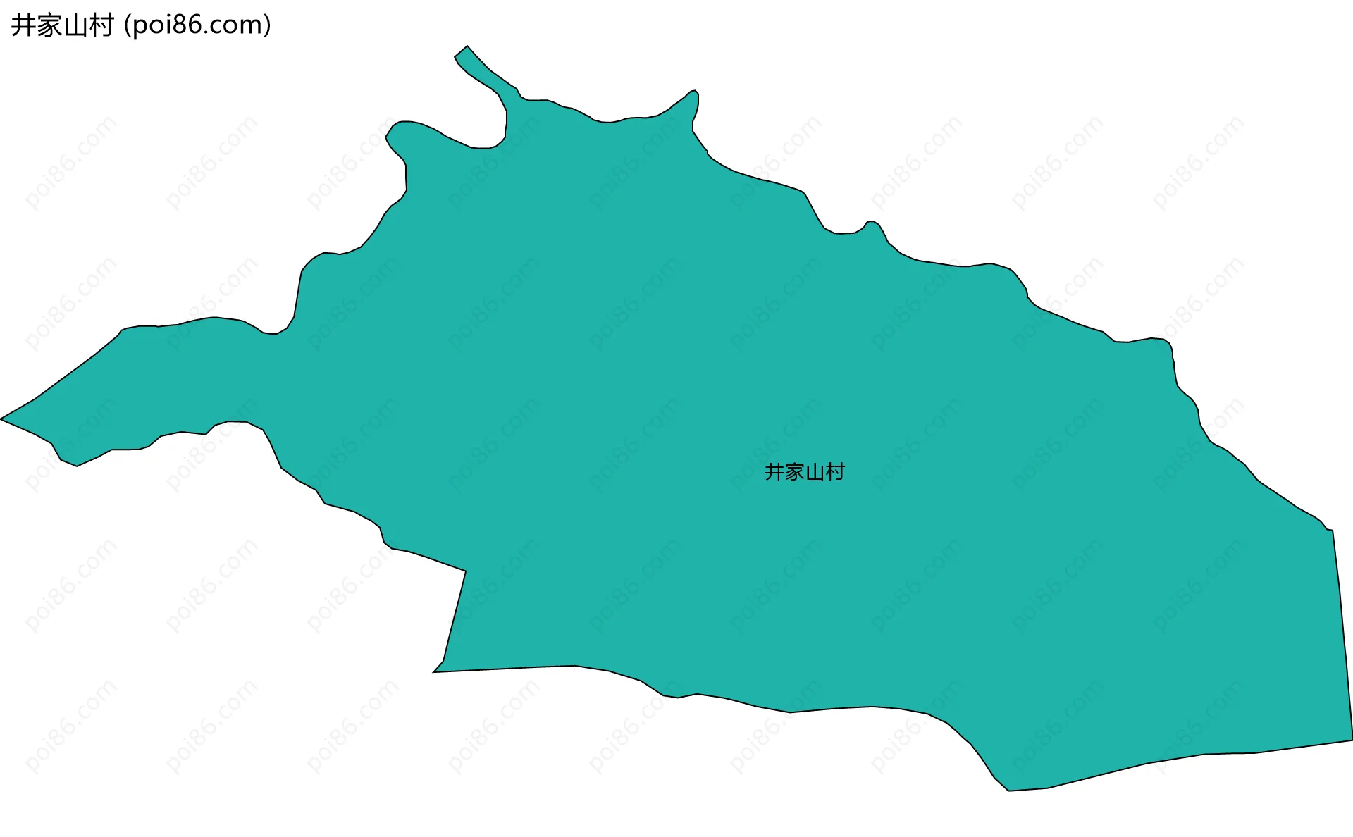 井家山村边界地图