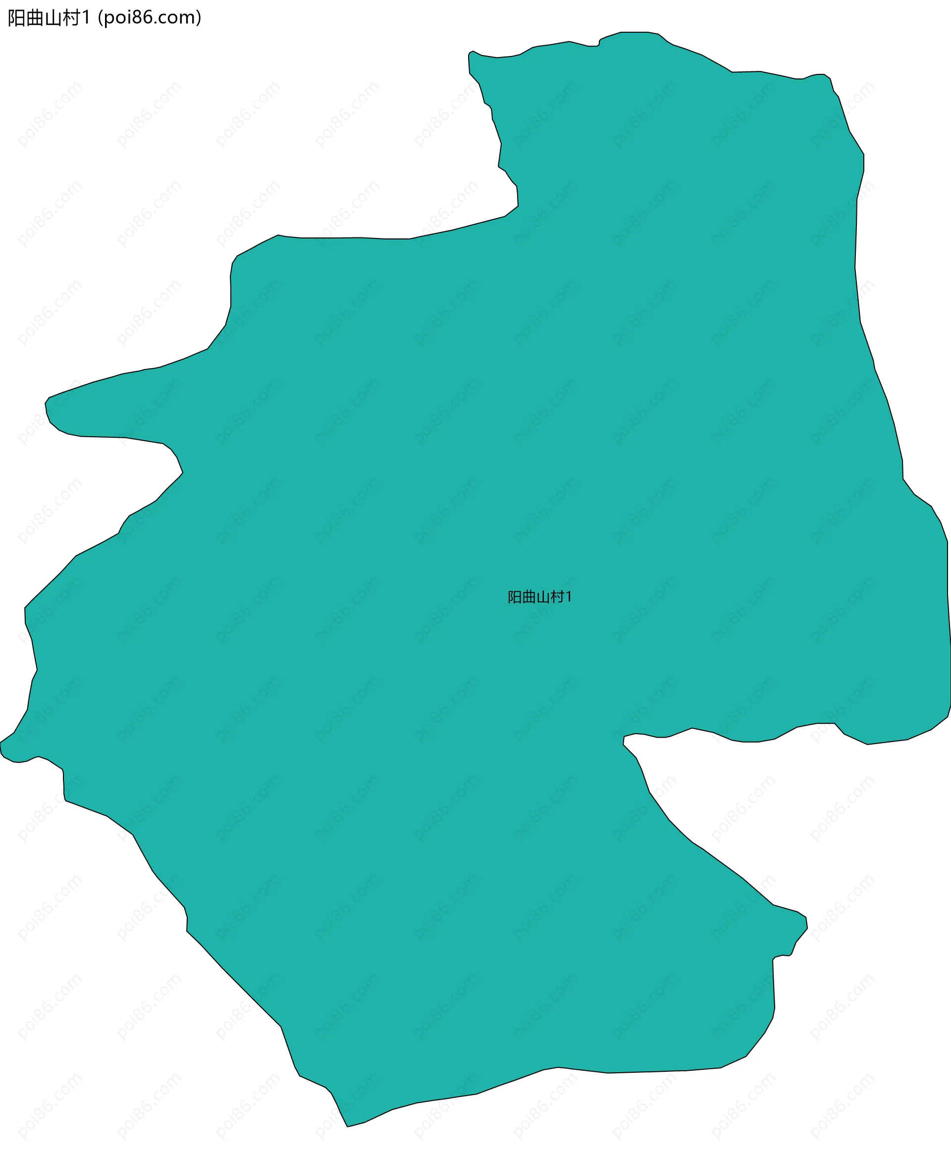 阳曲山村1边界地图