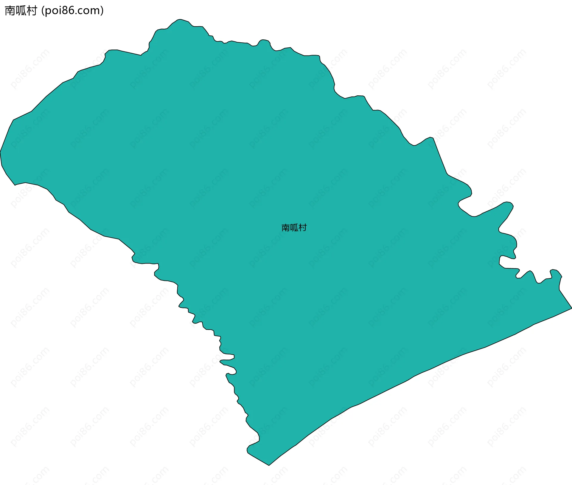 南呱村边界地图