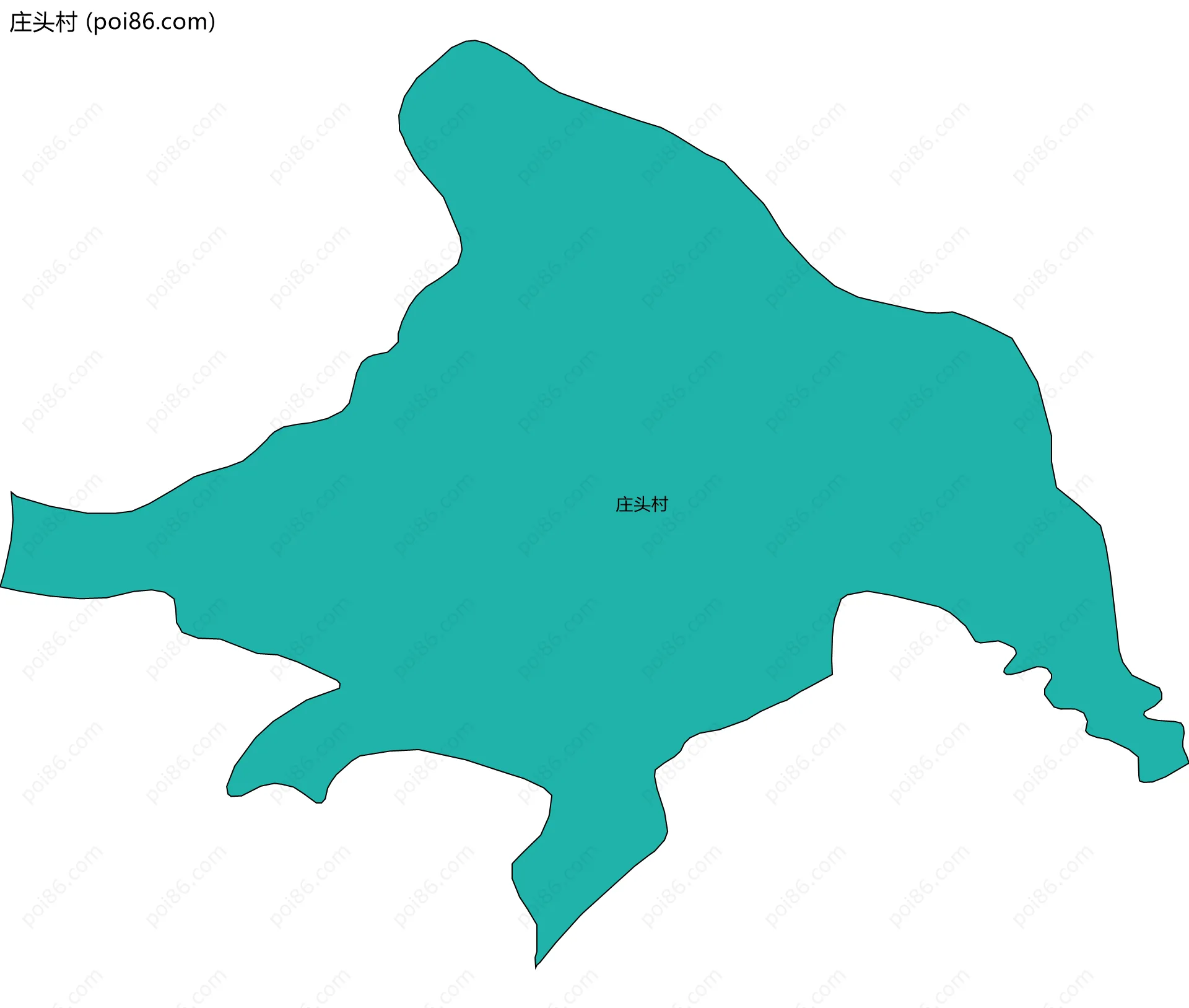 庄头村边界地图