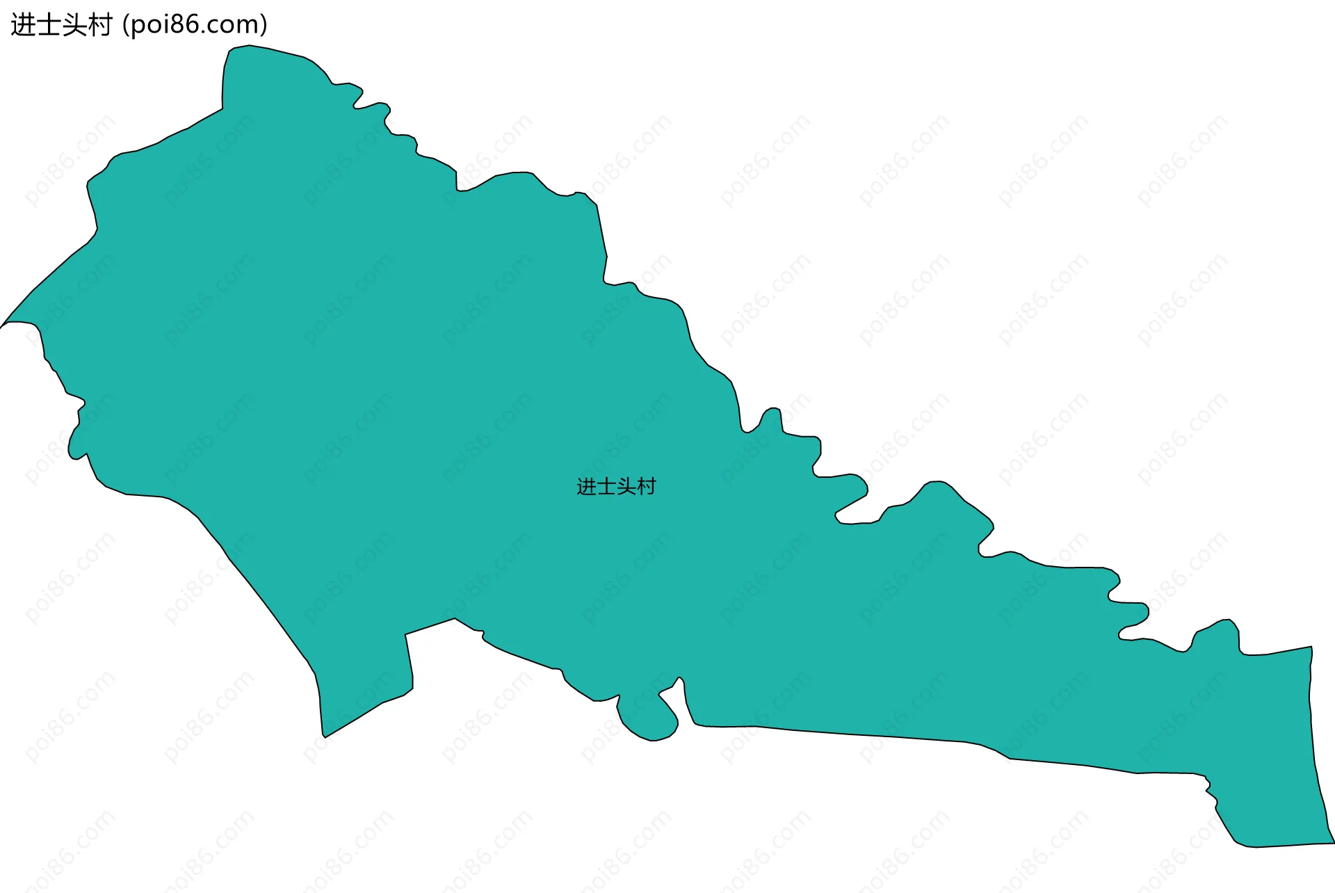 进士头村边界地图