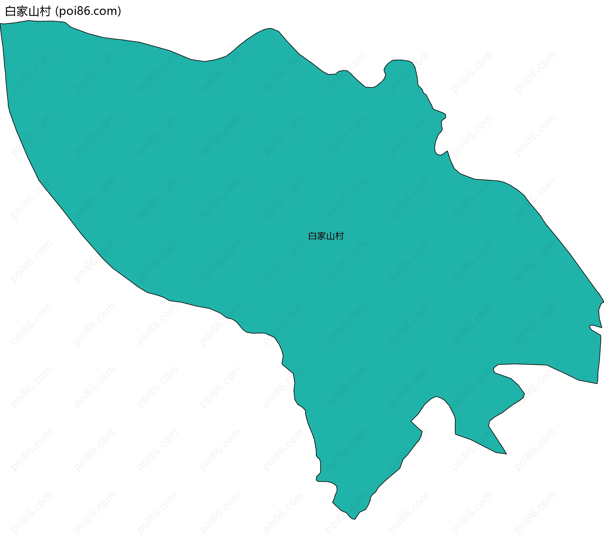 白家山村边界地图