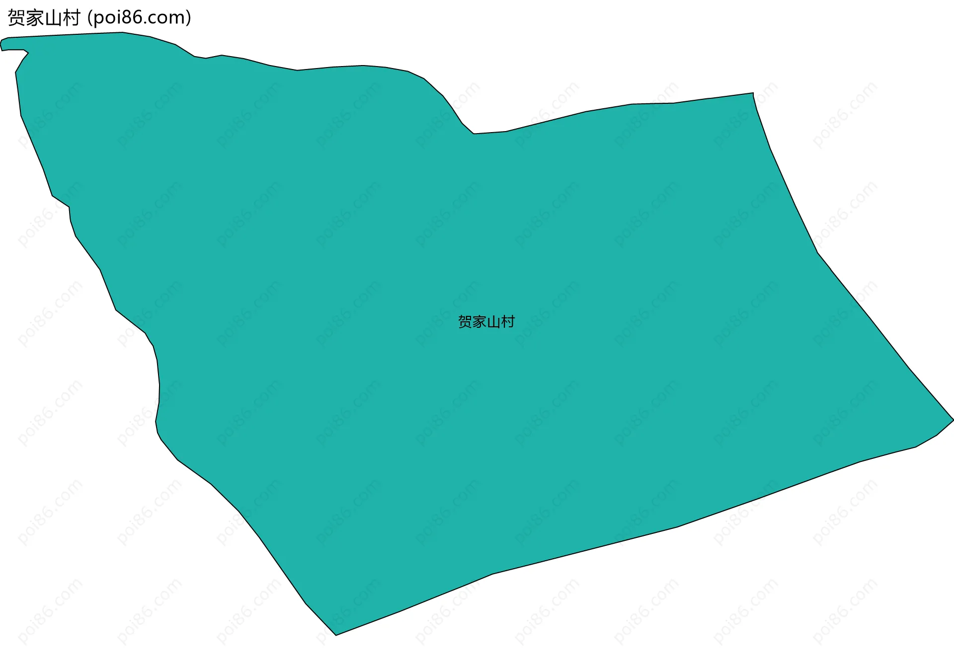 贺家山村边界地图