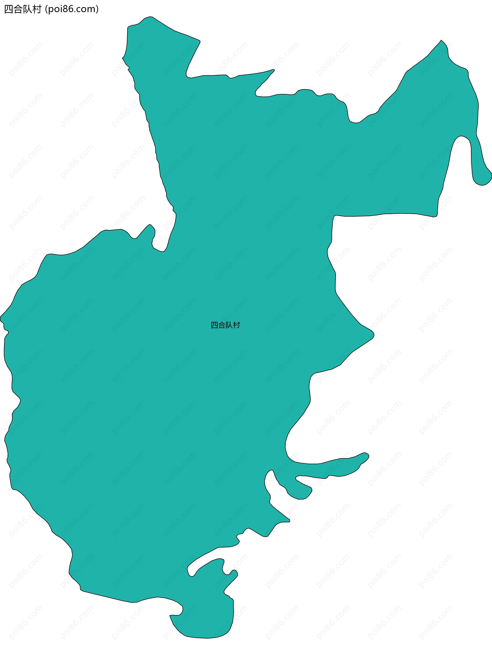 四合队村边界地图