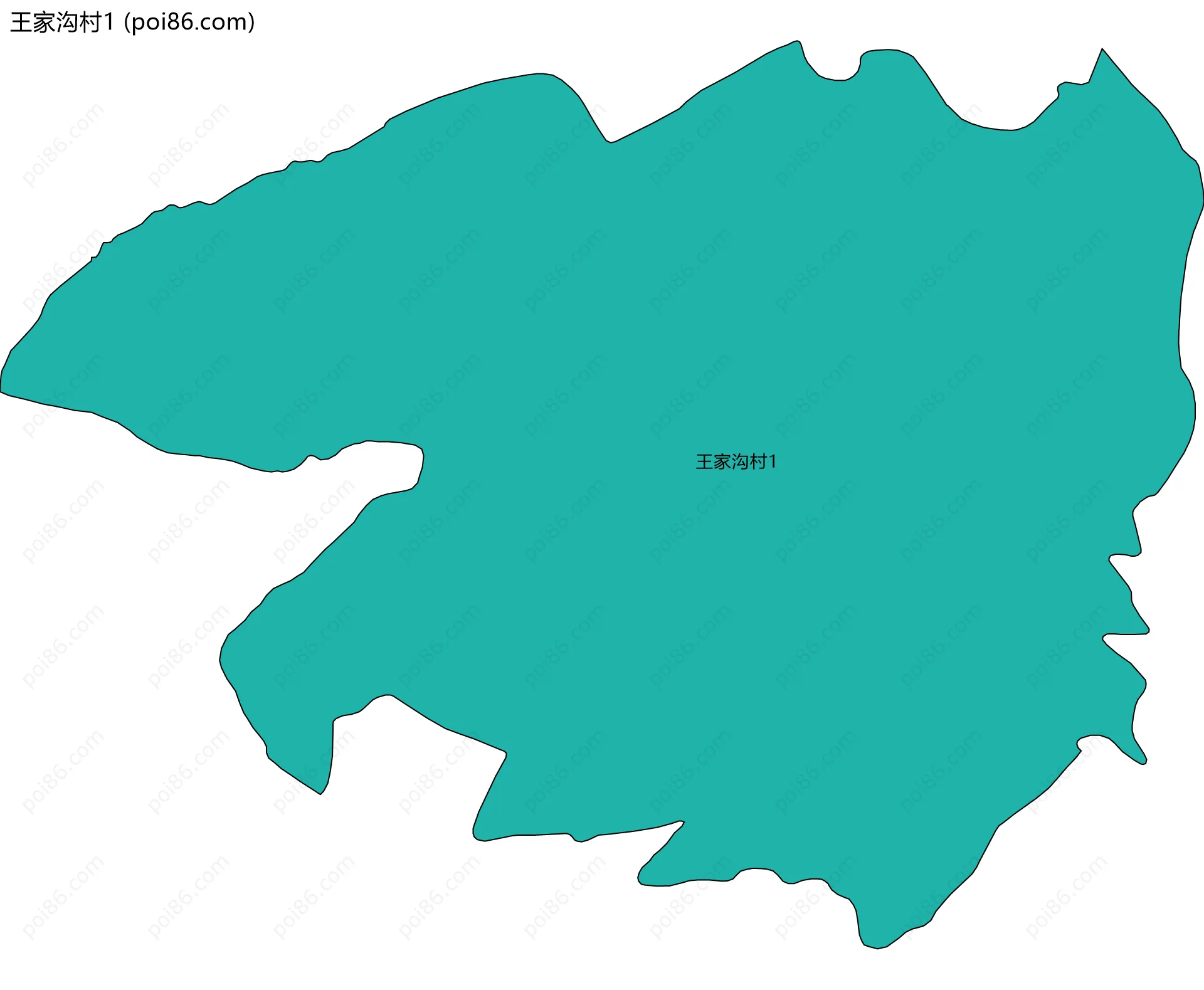 王家沟村1边界地图