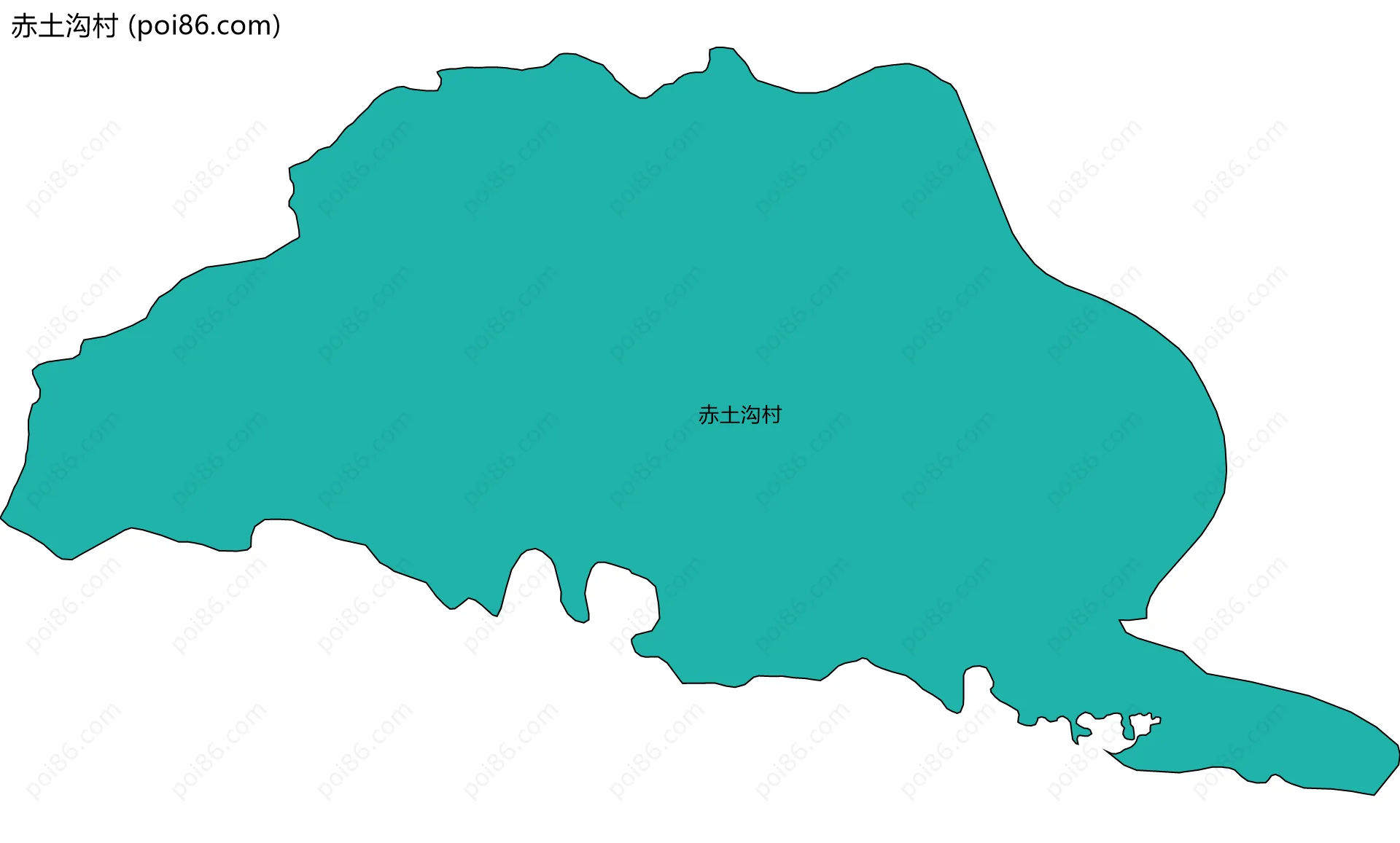 赤土沟村边界地图