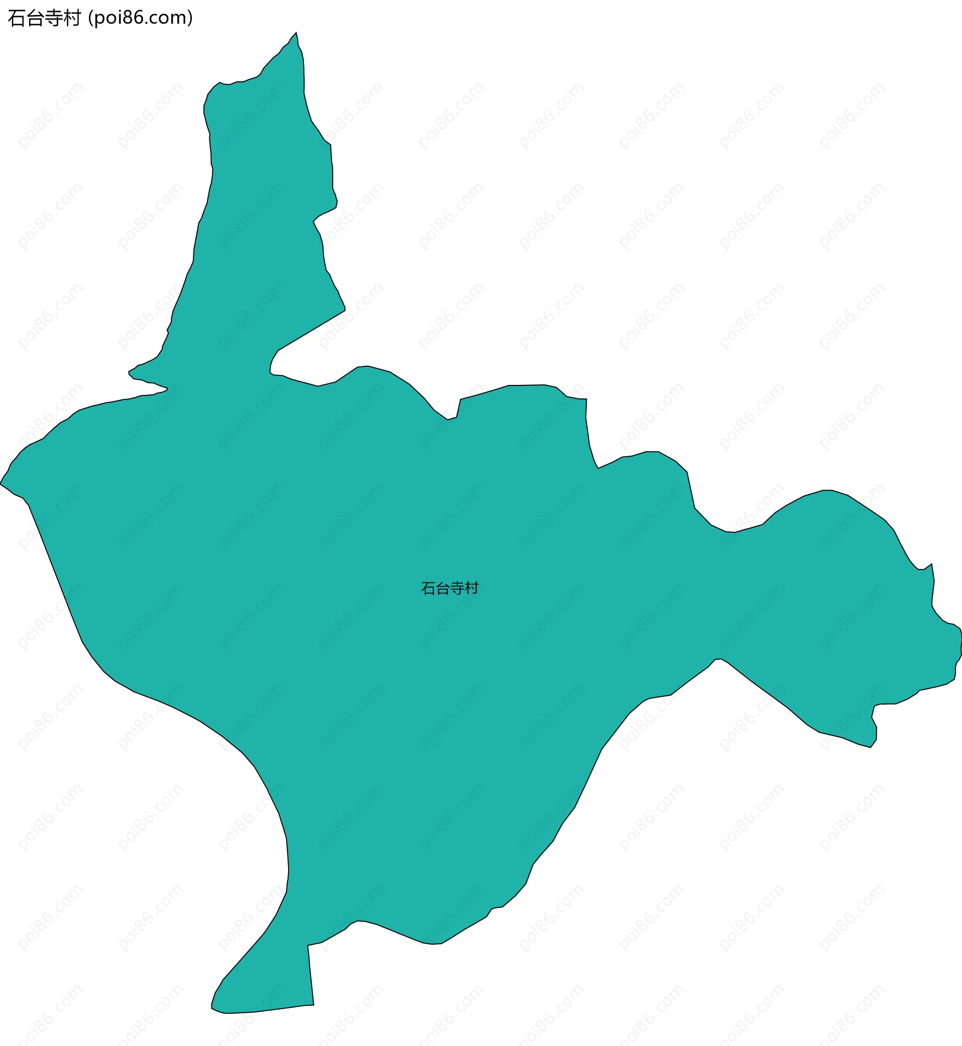 石台寺村边界地图