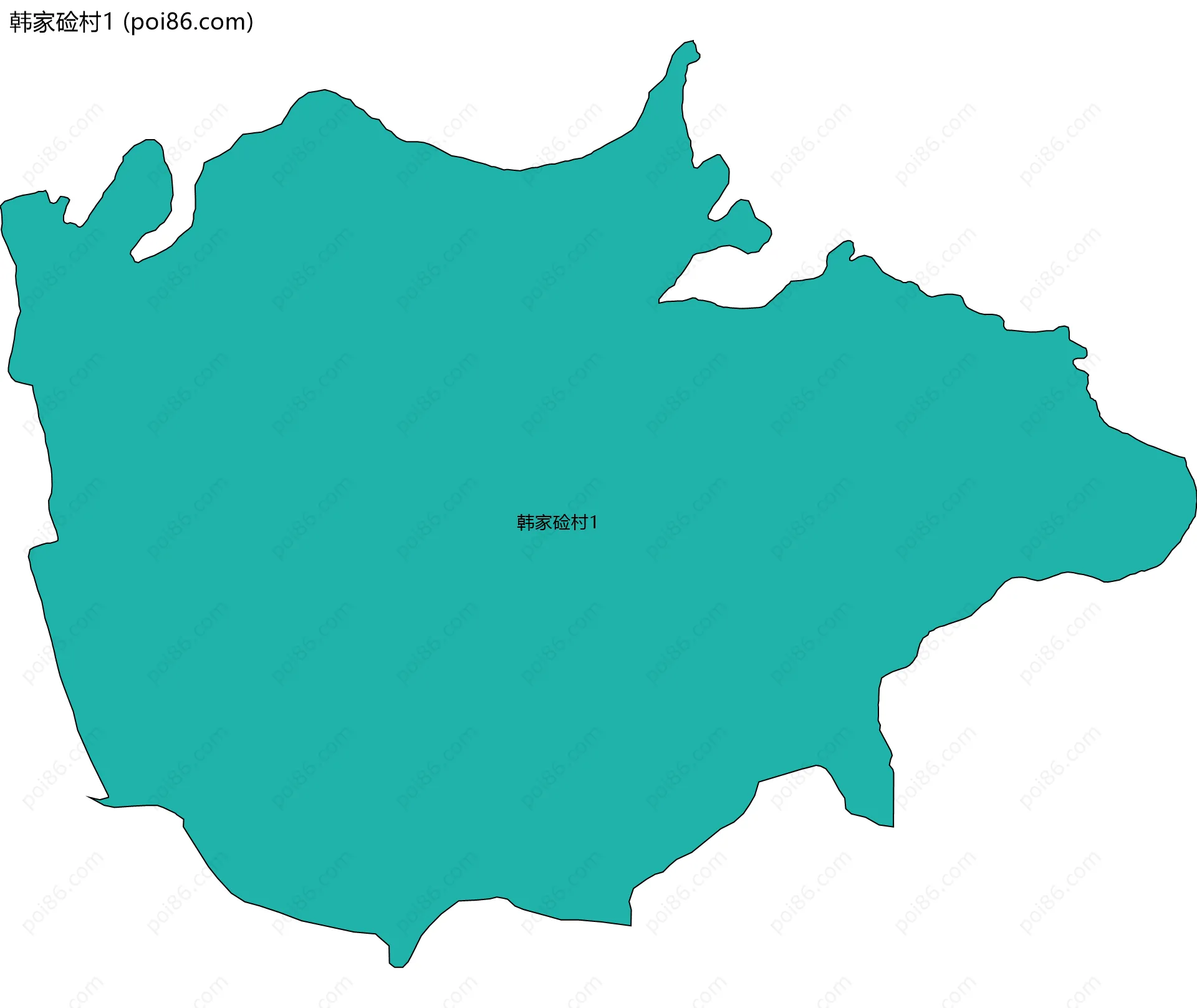 韩家硷村1边界地图