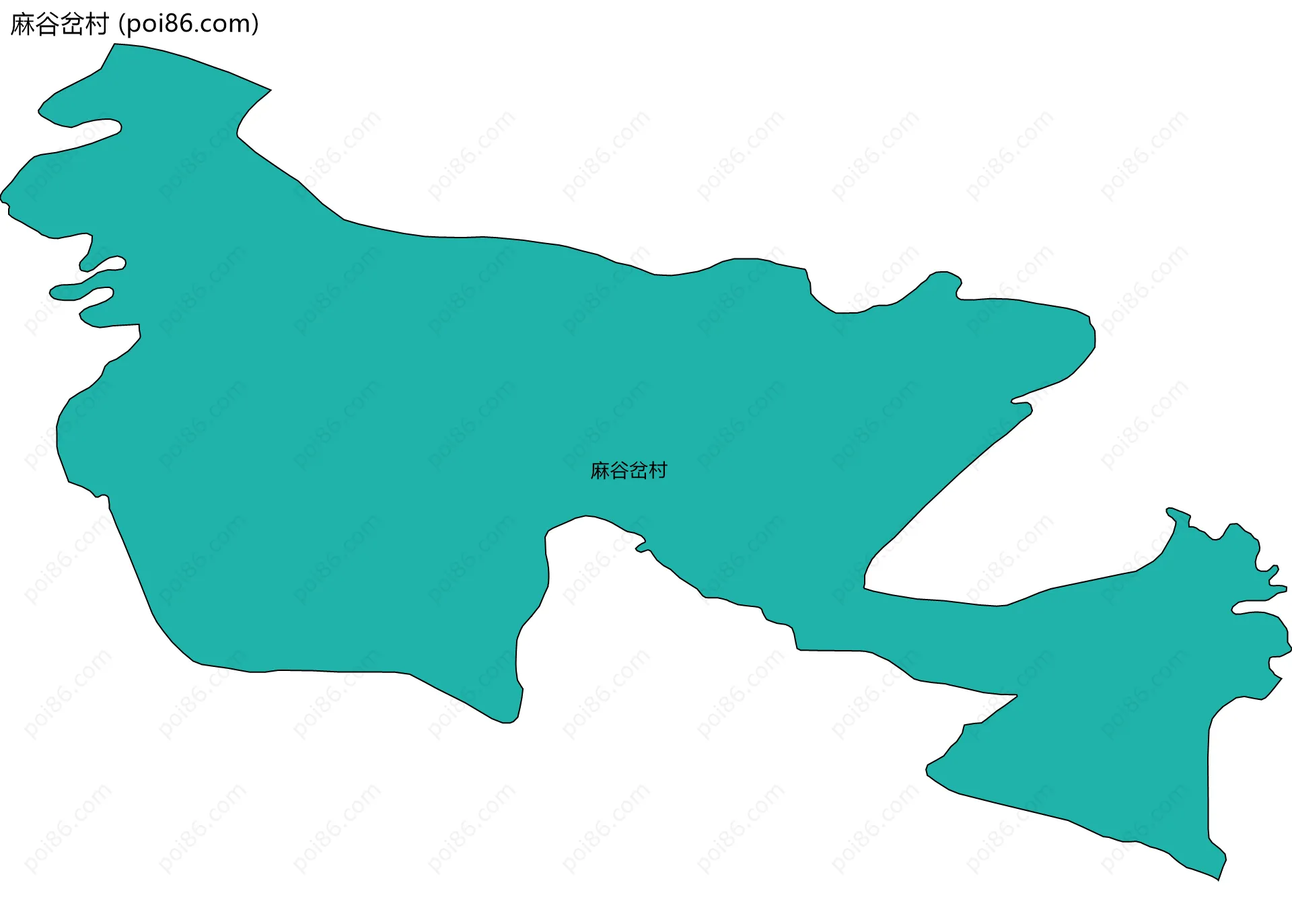 麻谷岔村边界地图