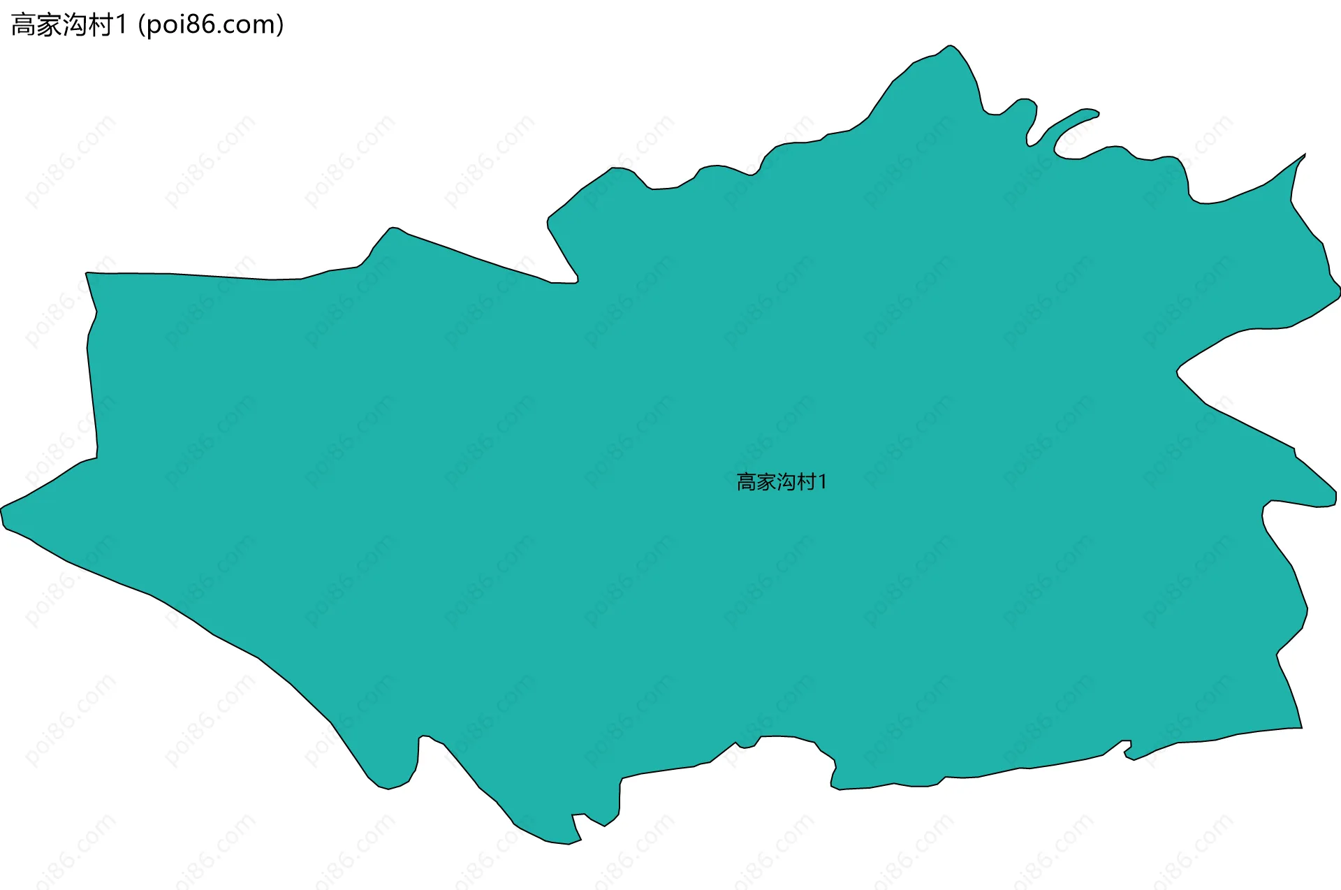 高家沟村1边界地图