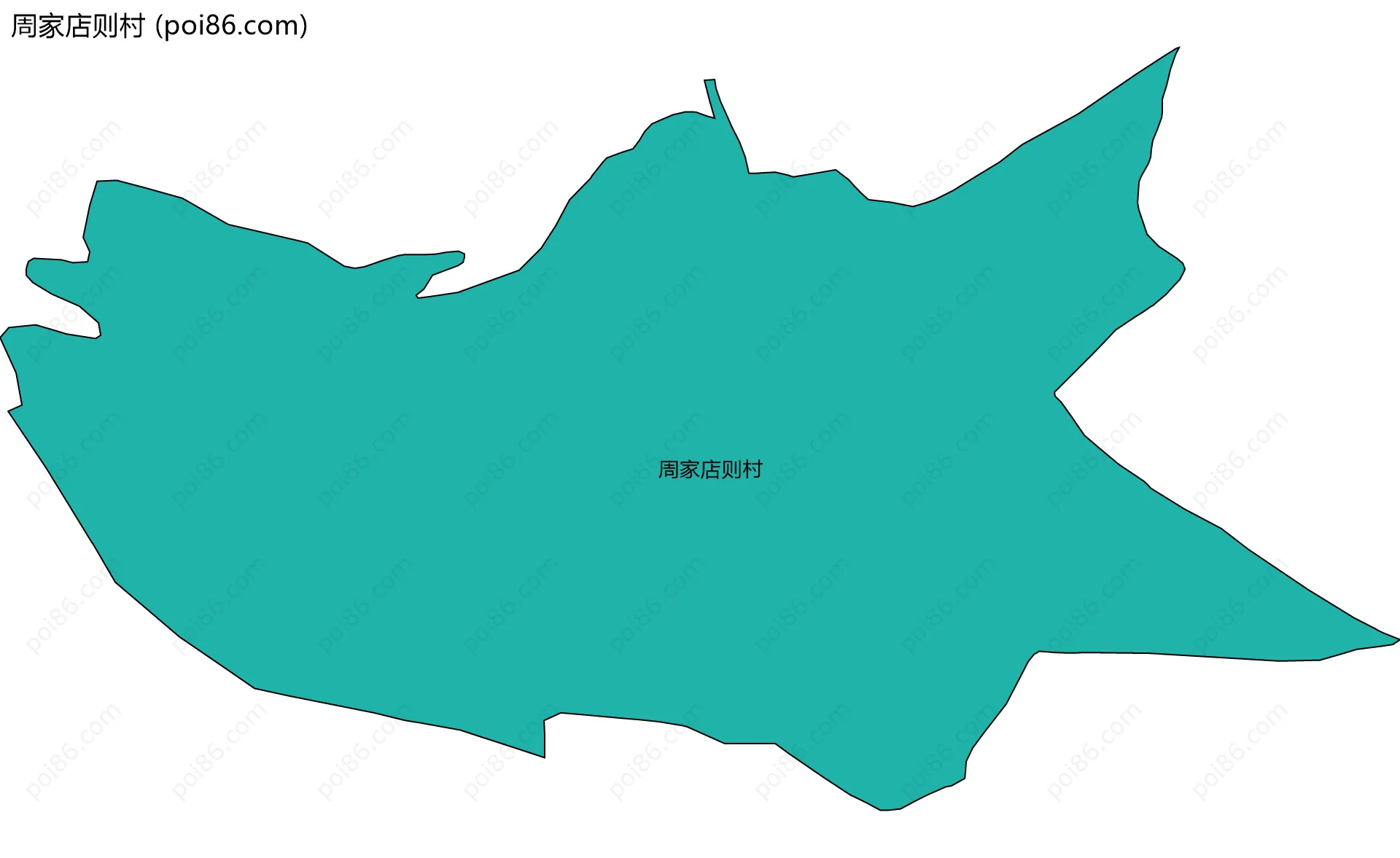 周家店则村边界地图