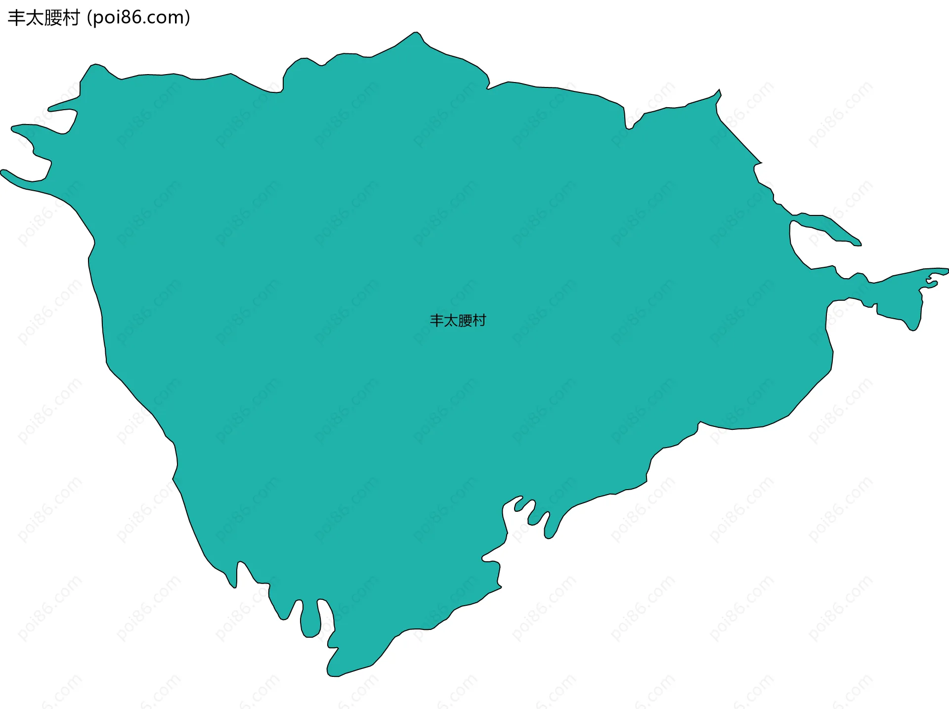 丰太腰村边界地图