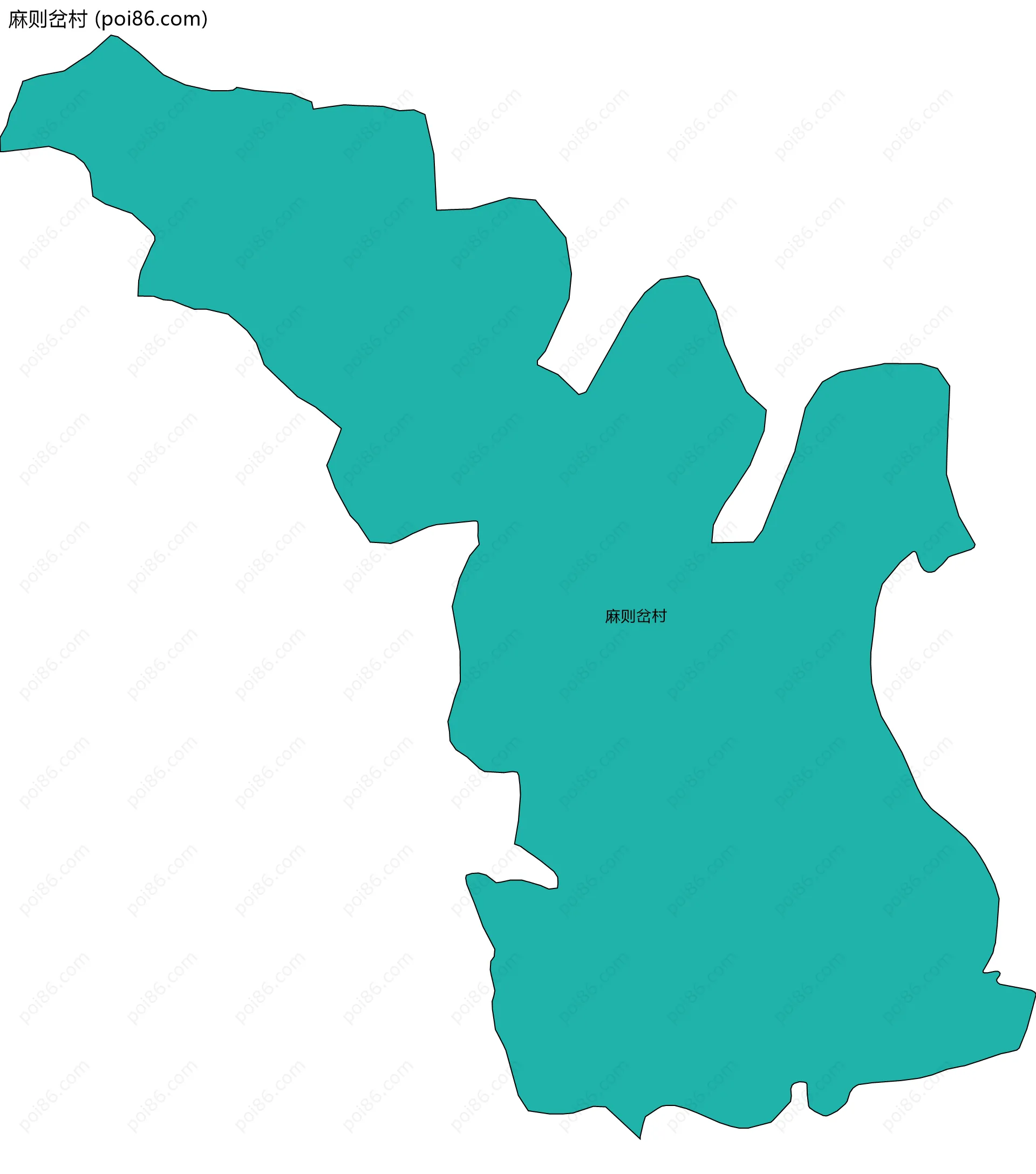 麻则岔村边界地图