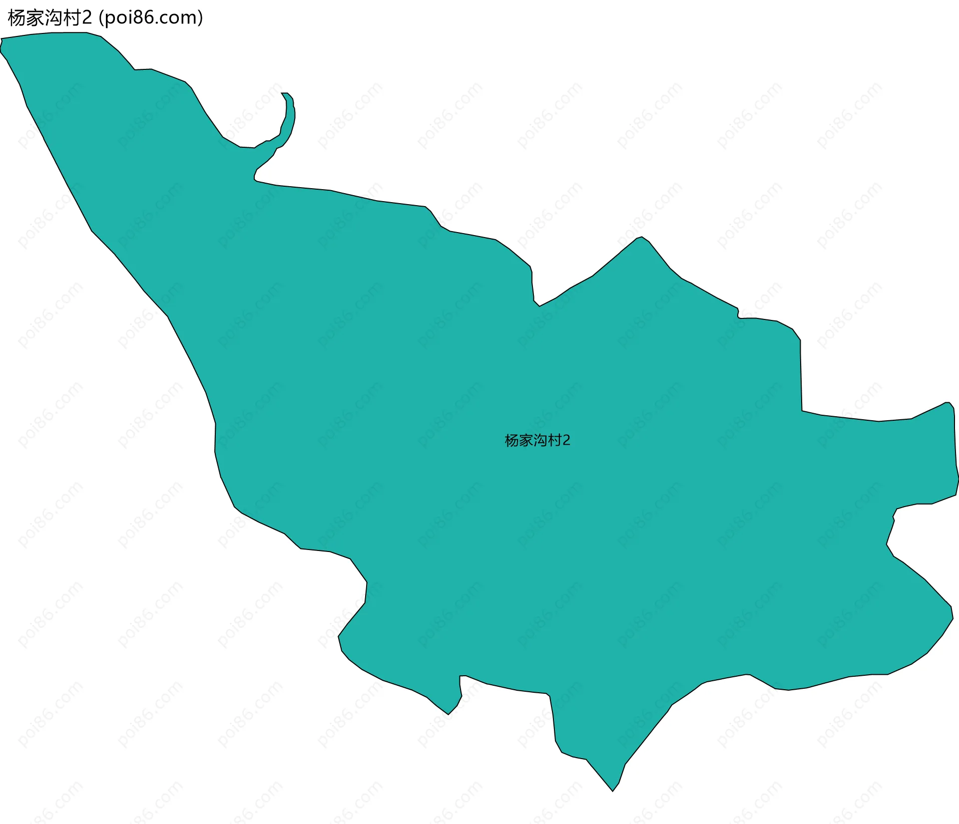 杨家沟村2边界地图